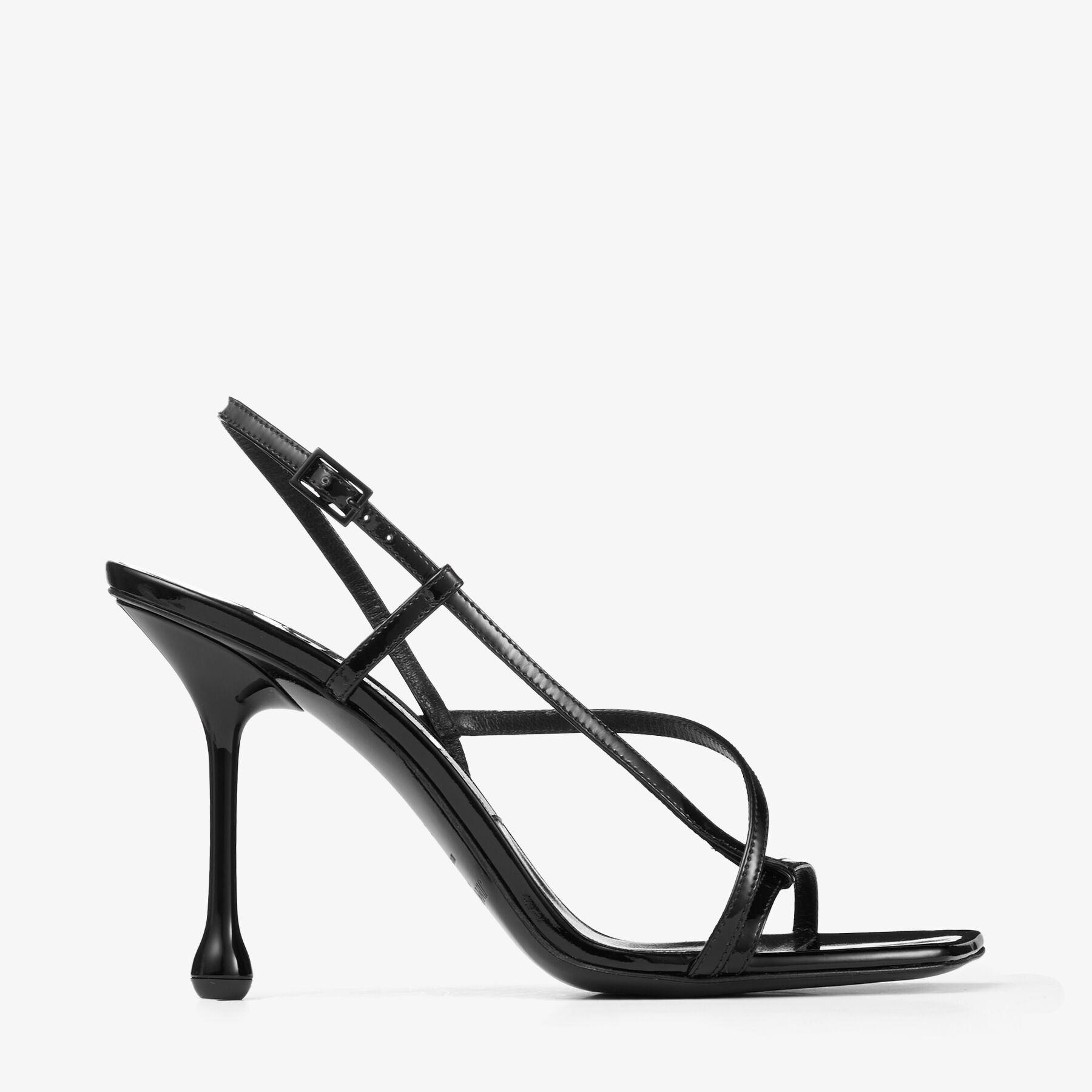 Etana 95 Black Leather Sandals