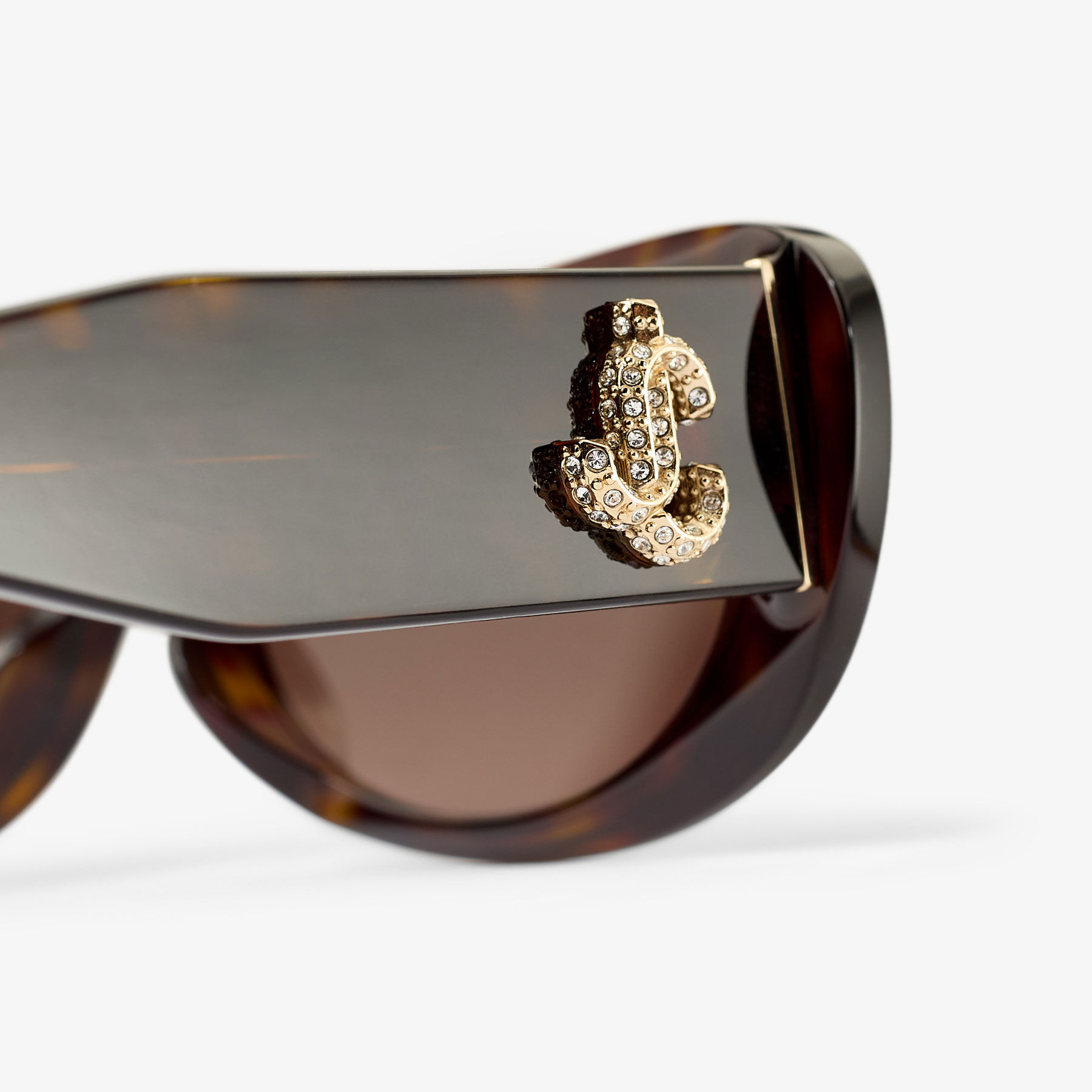 Danny  Brown Havana Oval Sunglasses