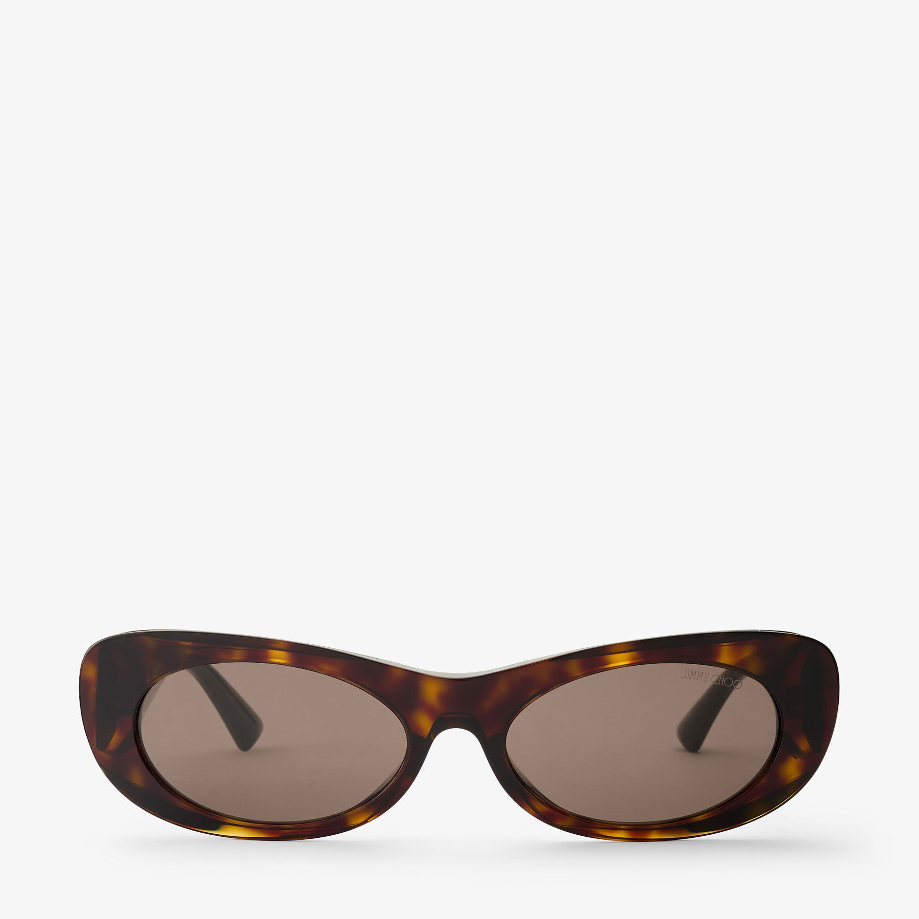 Danny  Brown Havana Oval Sunglasses