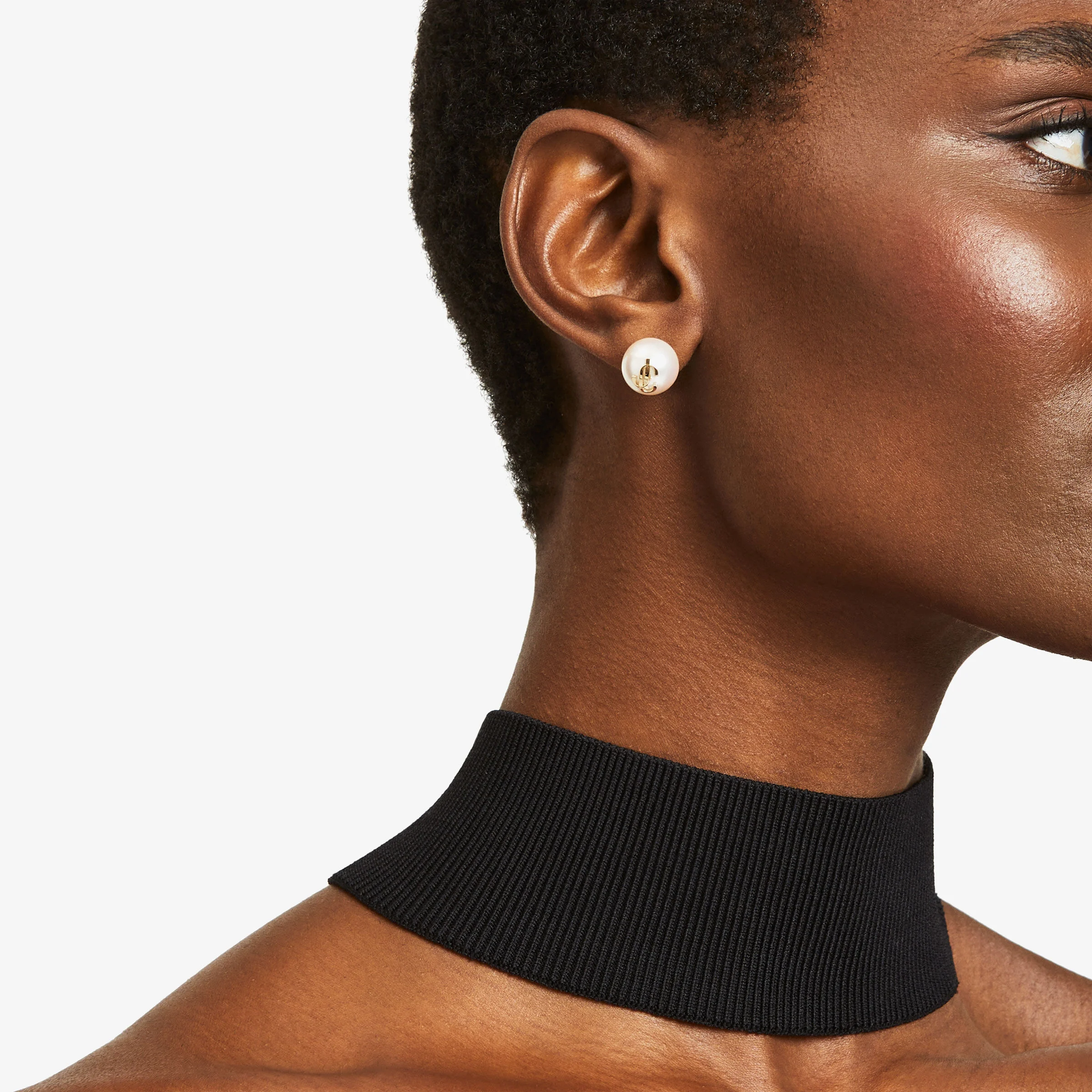 JC Pearl Studs Gold-Finish Metal JC Pearl Stud Earrings