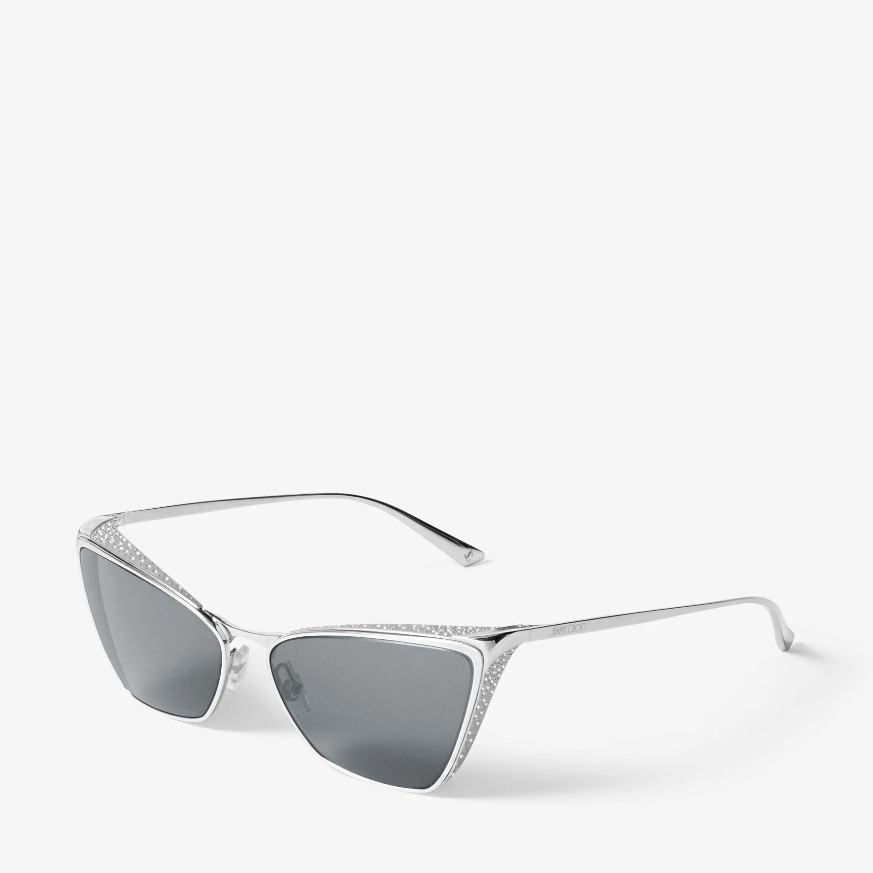 Payton  Silver Cat Eye Sunglasses