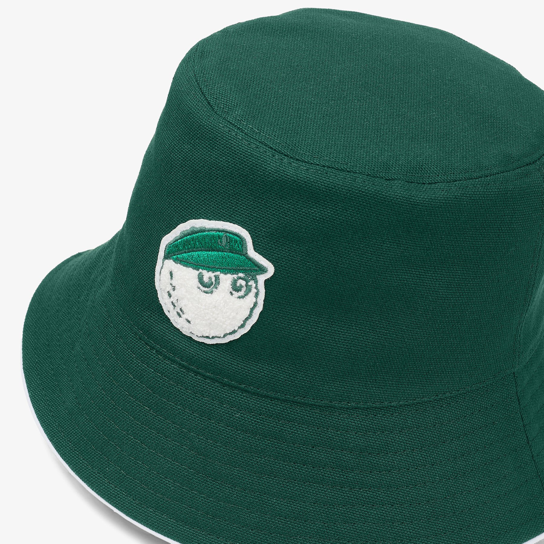 Jimmy Choo / Malbon 2.0 Bucket Hat Malbon Green Embroidered Cotton Bucket Hat