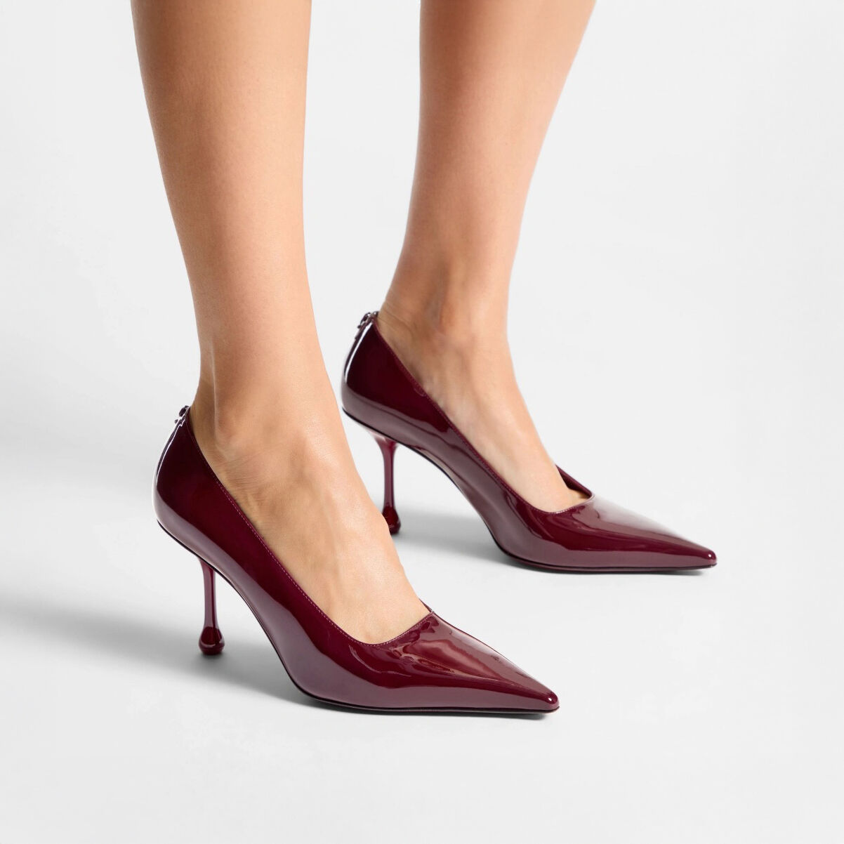 Ixia 80 Garnet Patent Leather Pumps