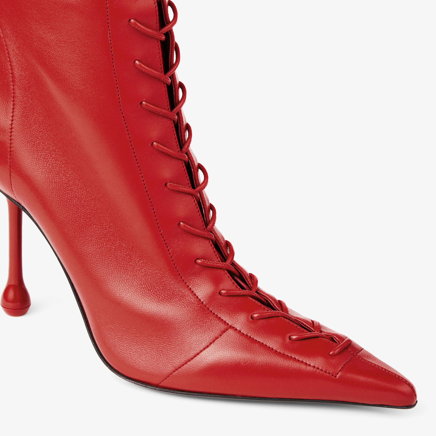 Scarlett Ankle Boot 95 Postbox Red Nappa Leather Boots
