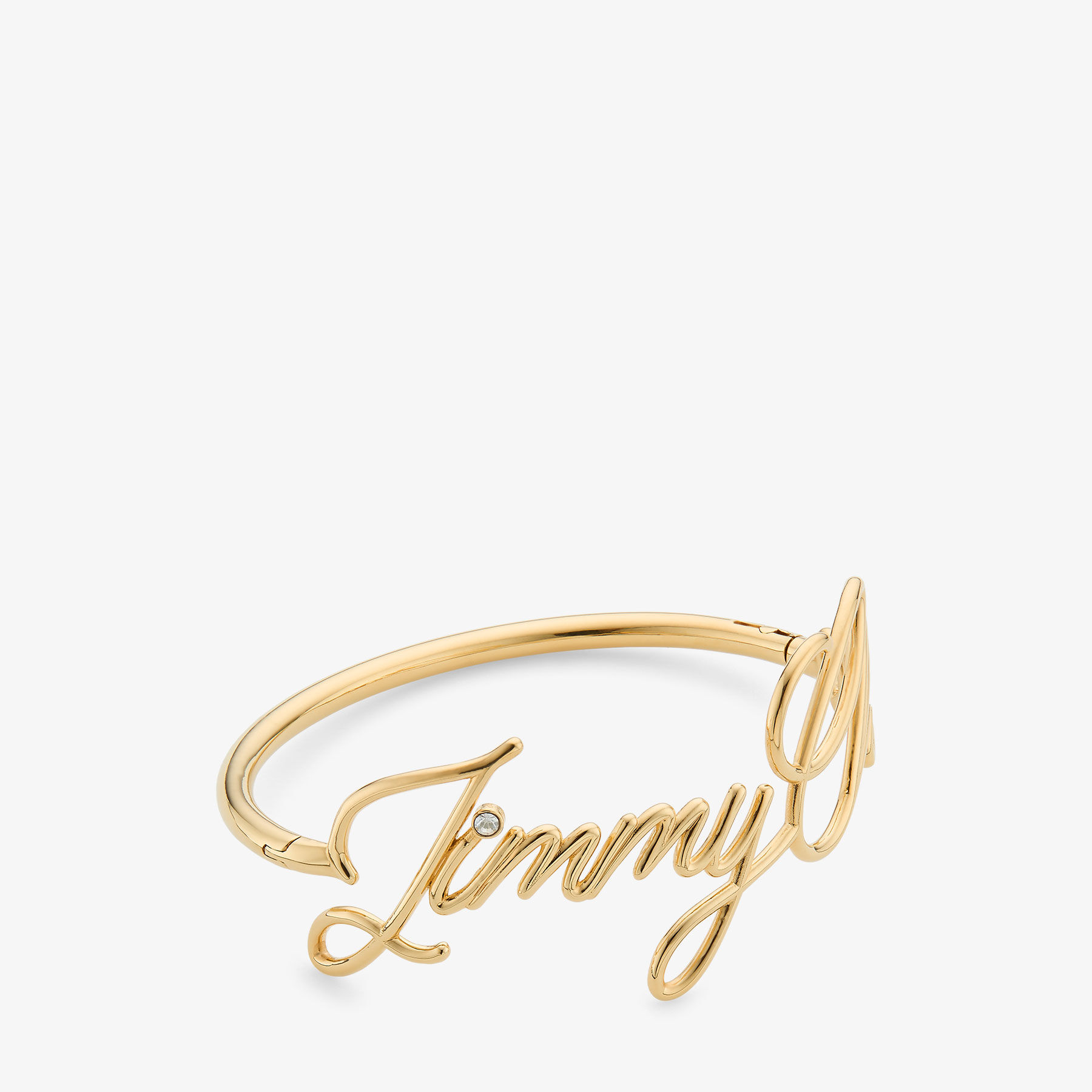 Logo Script Bracelet Gold Finish Script Bracelet