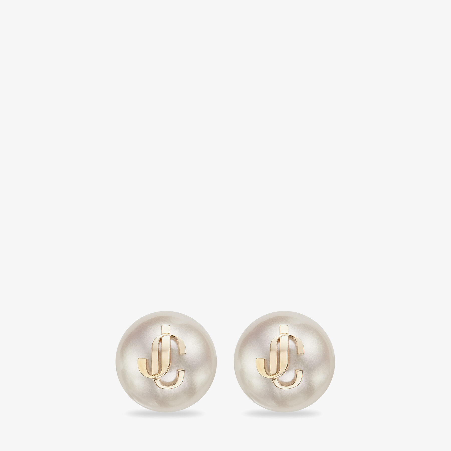 JC Pearl Studs Gold-Finish Metal JC Pearl Stud Earrings