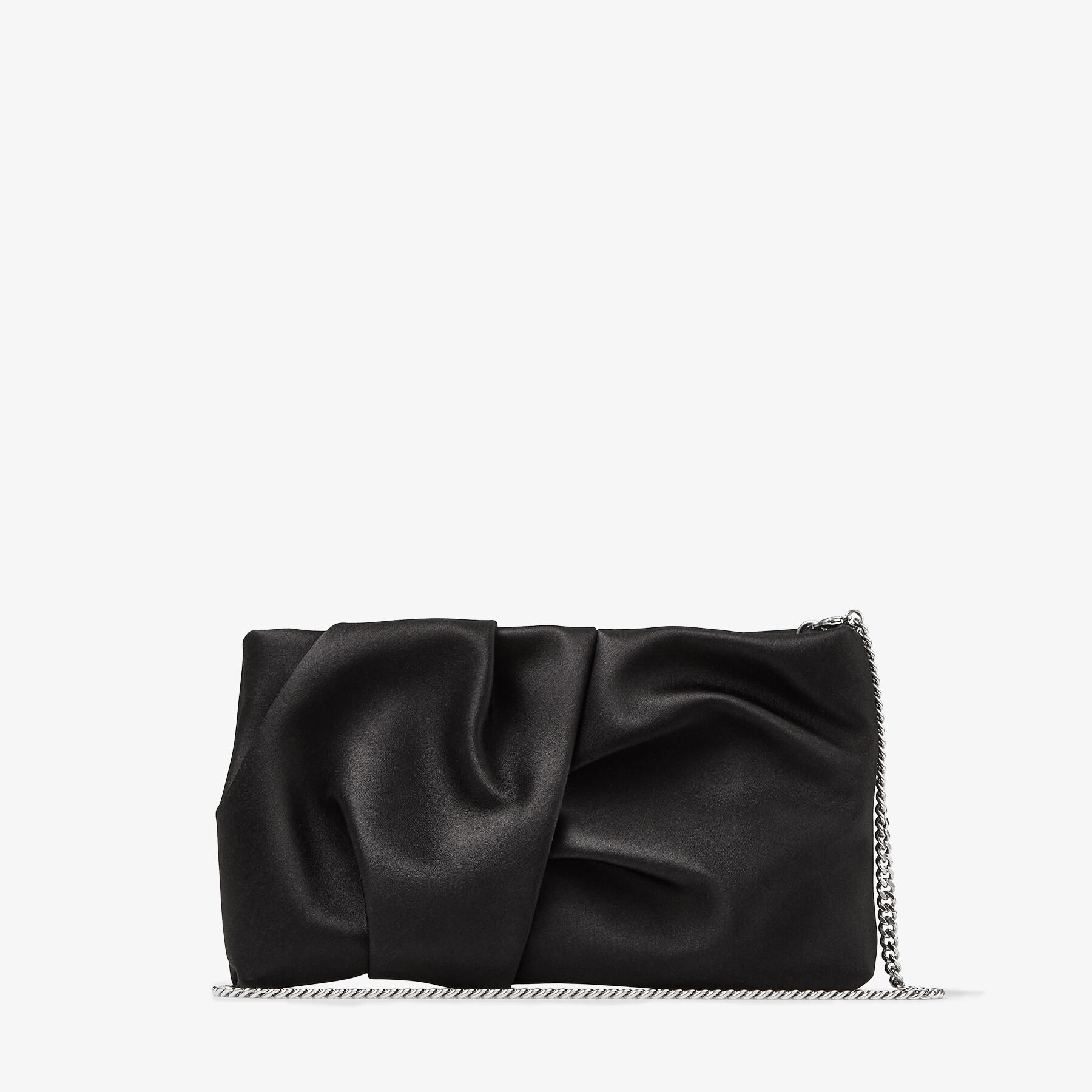 Bonny Clutch Black Satin Clutch Bag