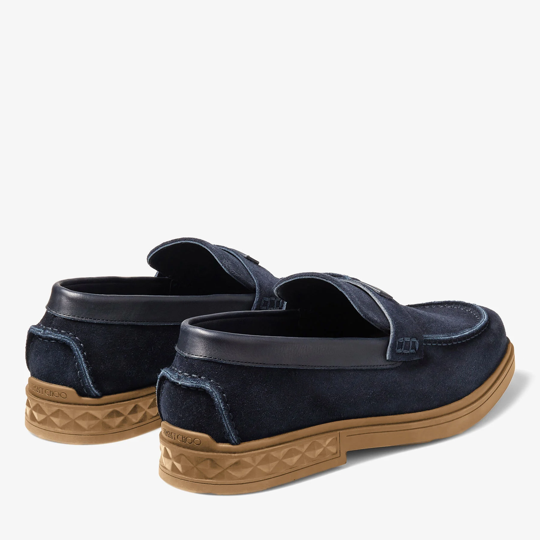 Josh Driver Navy Reverse Suede Driver Shoes