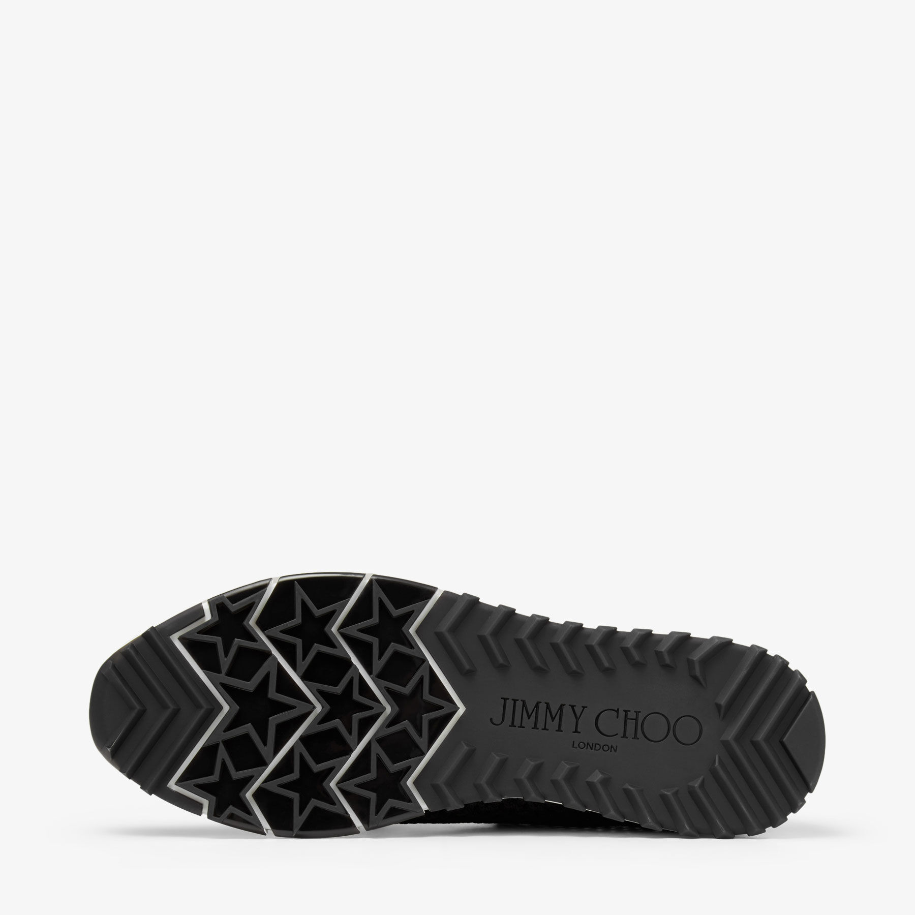 Veles Black Crochet Knit Low-Top Trainers with Pearls