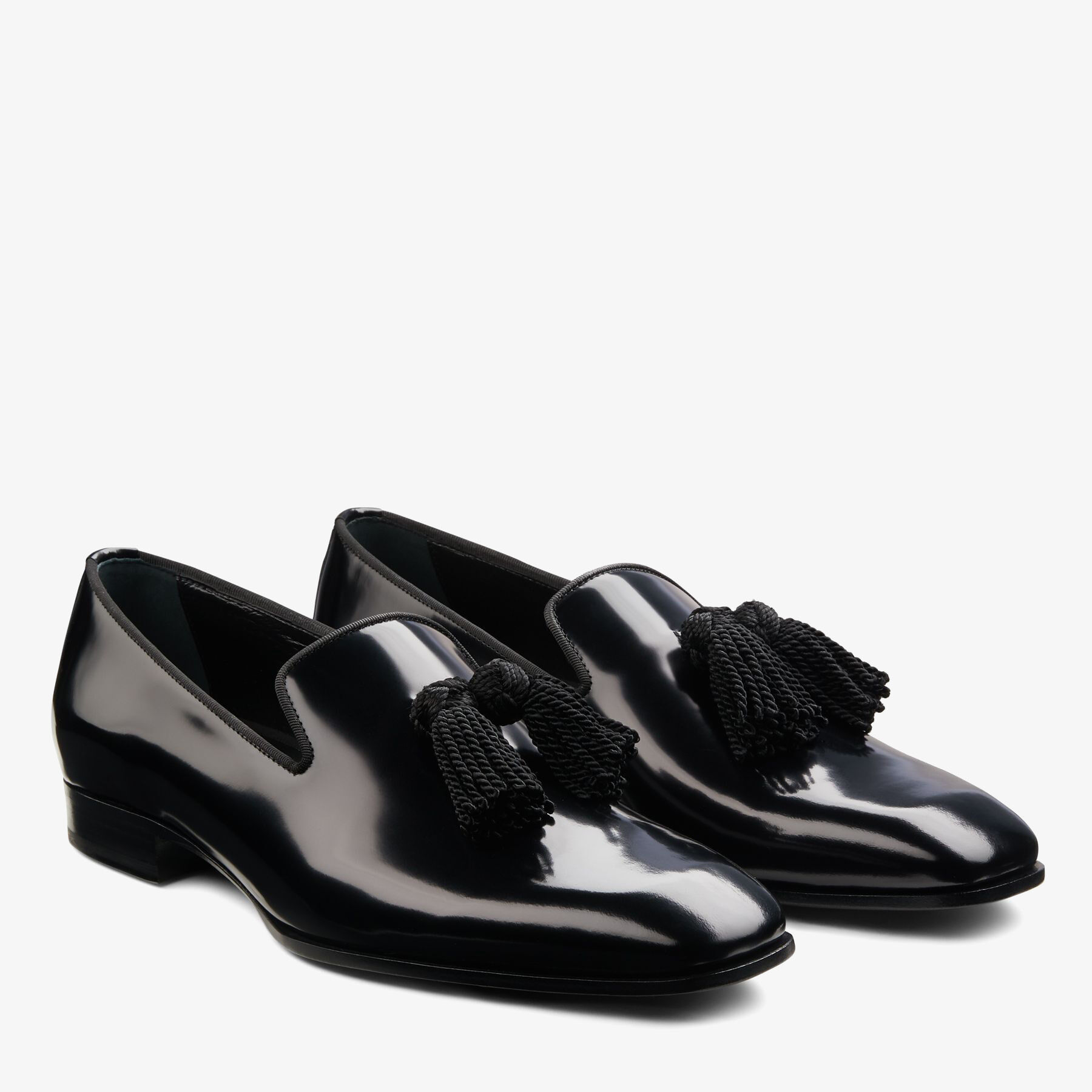 Foxley M Black Soft Shiny Calf Leather Loafers