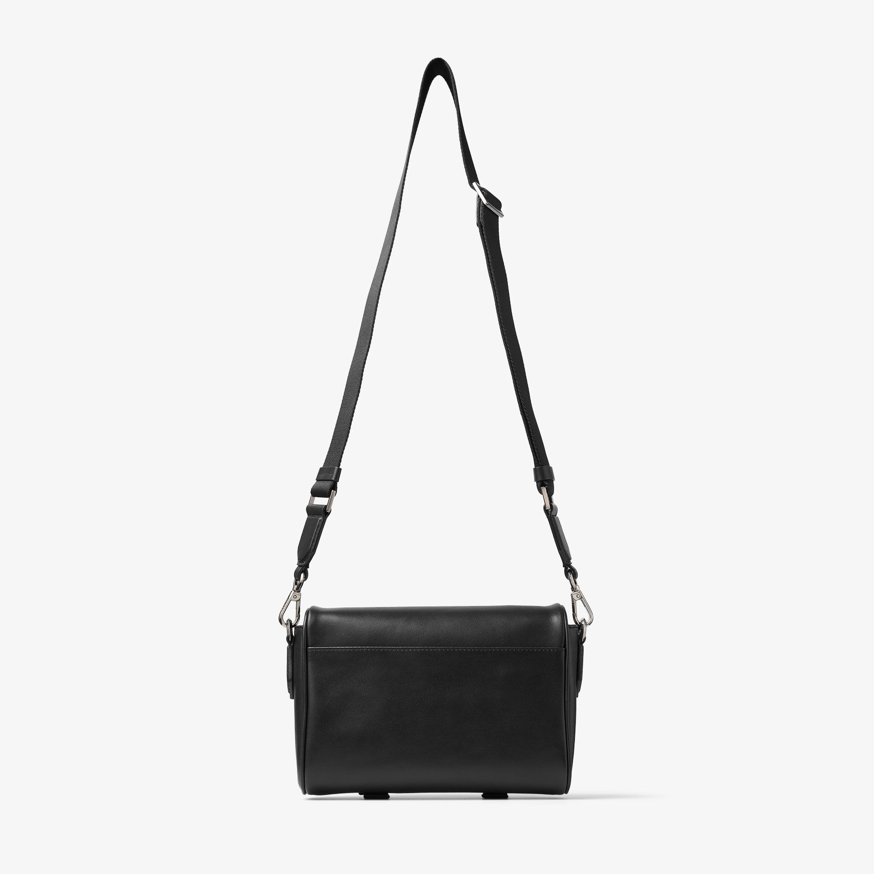 Eli Black Embossed Leather Cross Body Bag