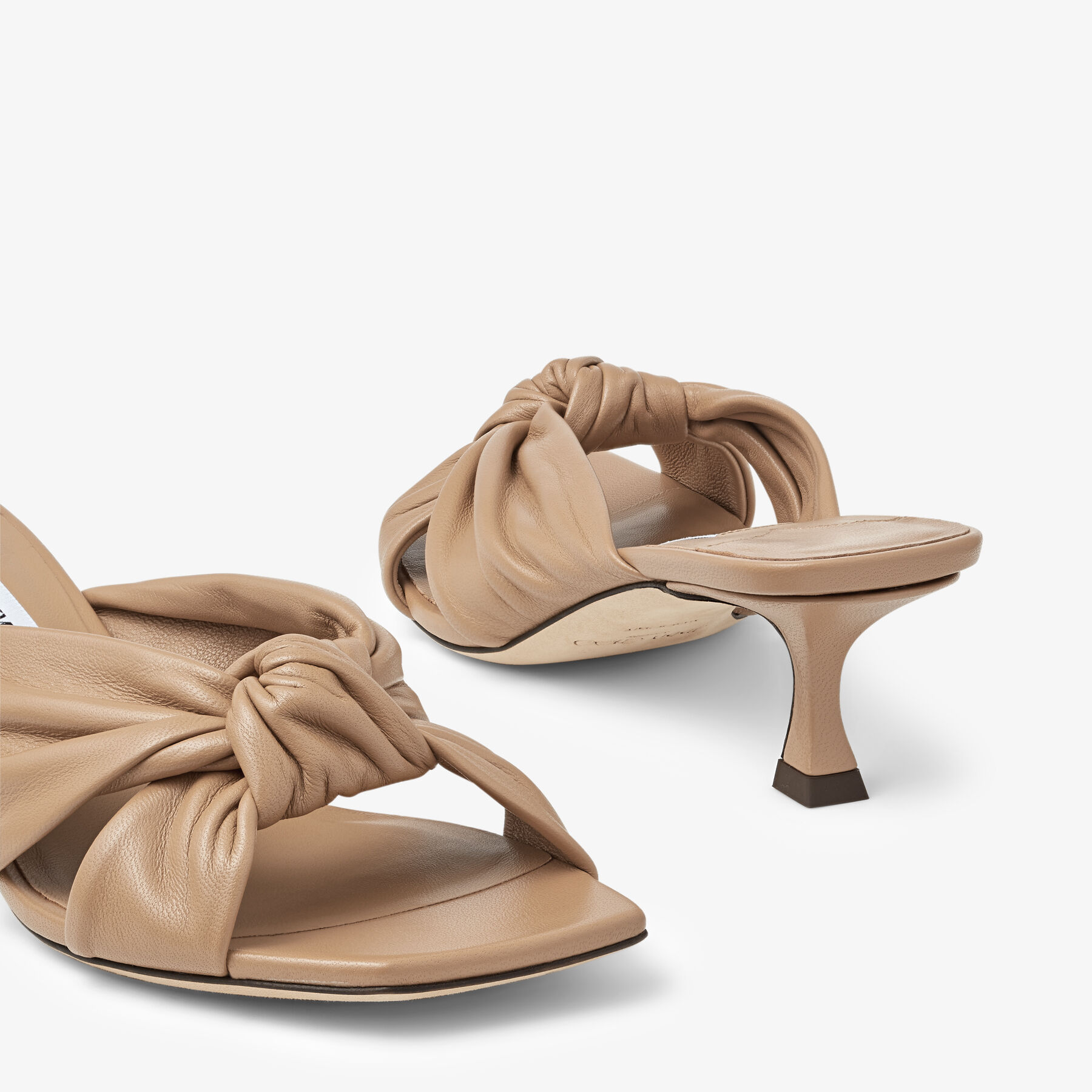Avenue 50 Biscuit Nappa Leather Mules