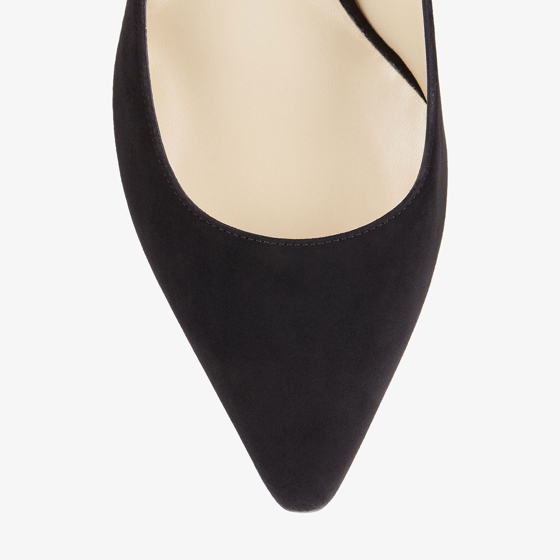 Romy 60 Black Suede Pointy Toe Pumps