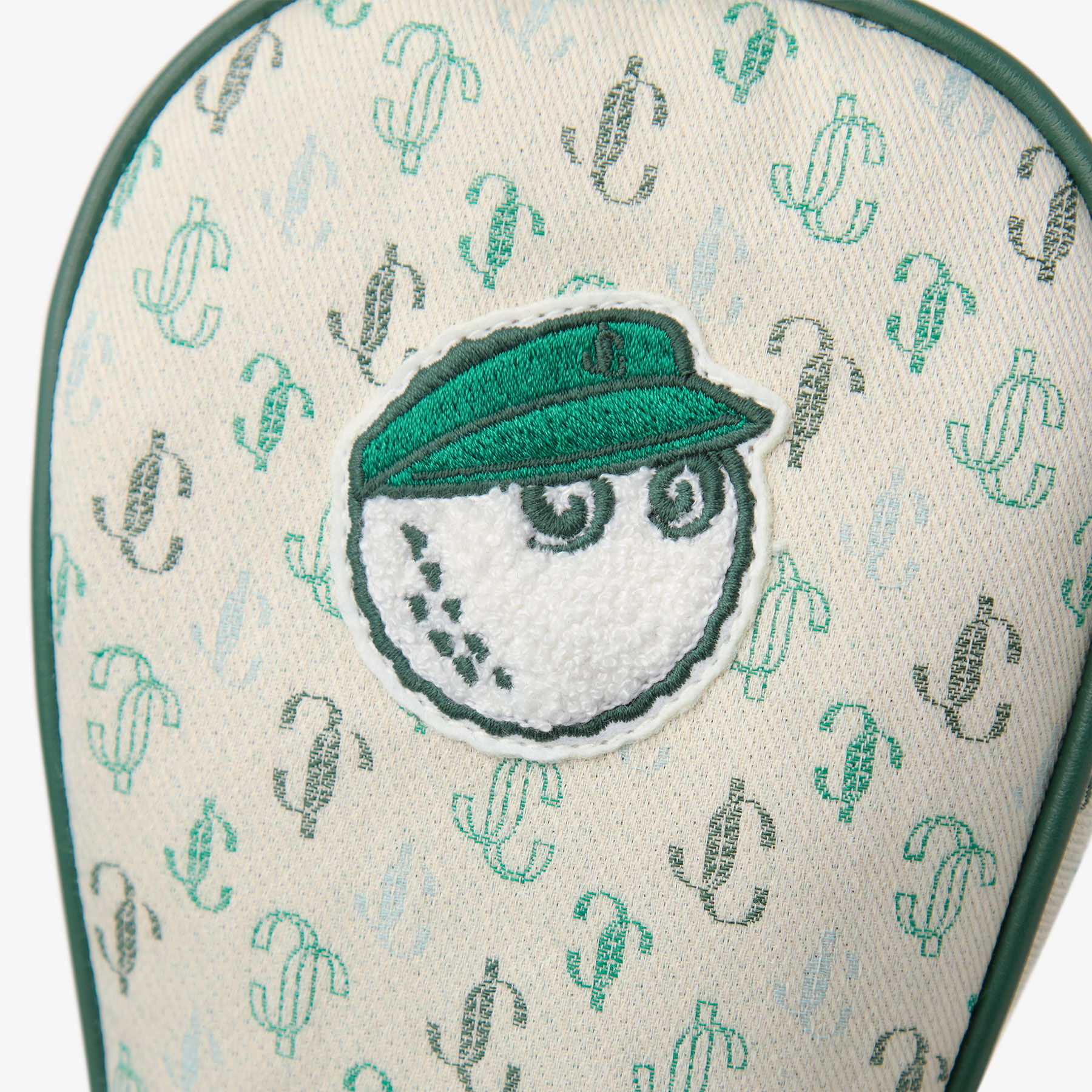 Jimmy Choo / Malbon 2.0 Head Cover Medium Monogram Embroidered Canvas Hybrid Cover