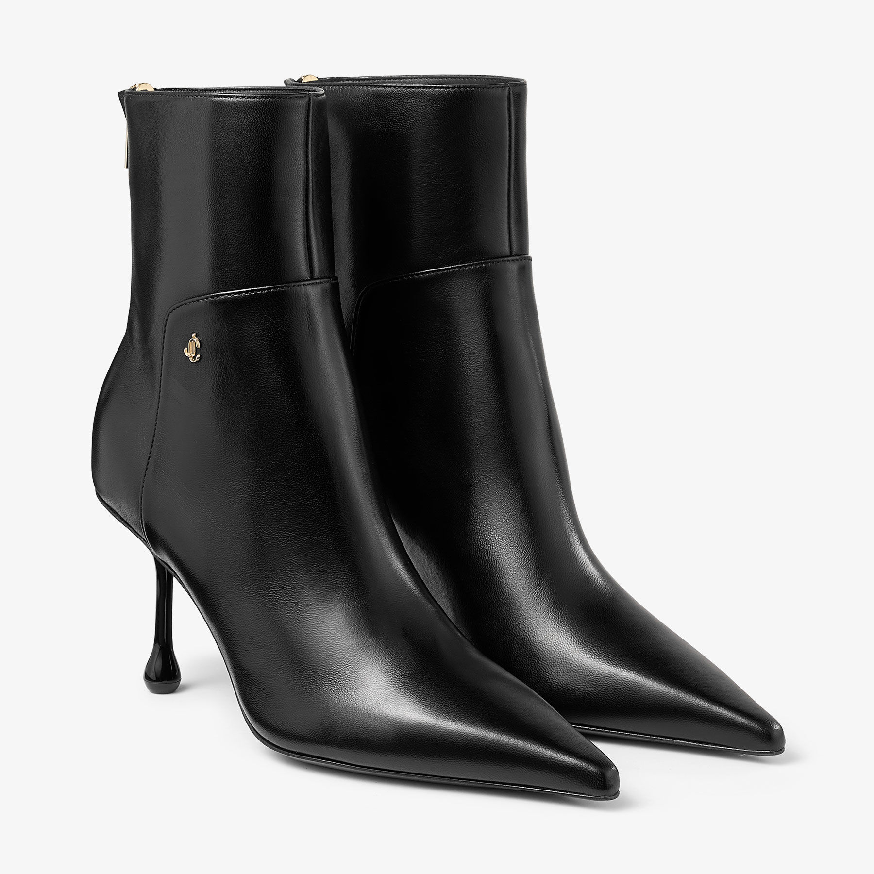 Cycas Ankle Boot 80 Black Nappa Leather Ankle Boots