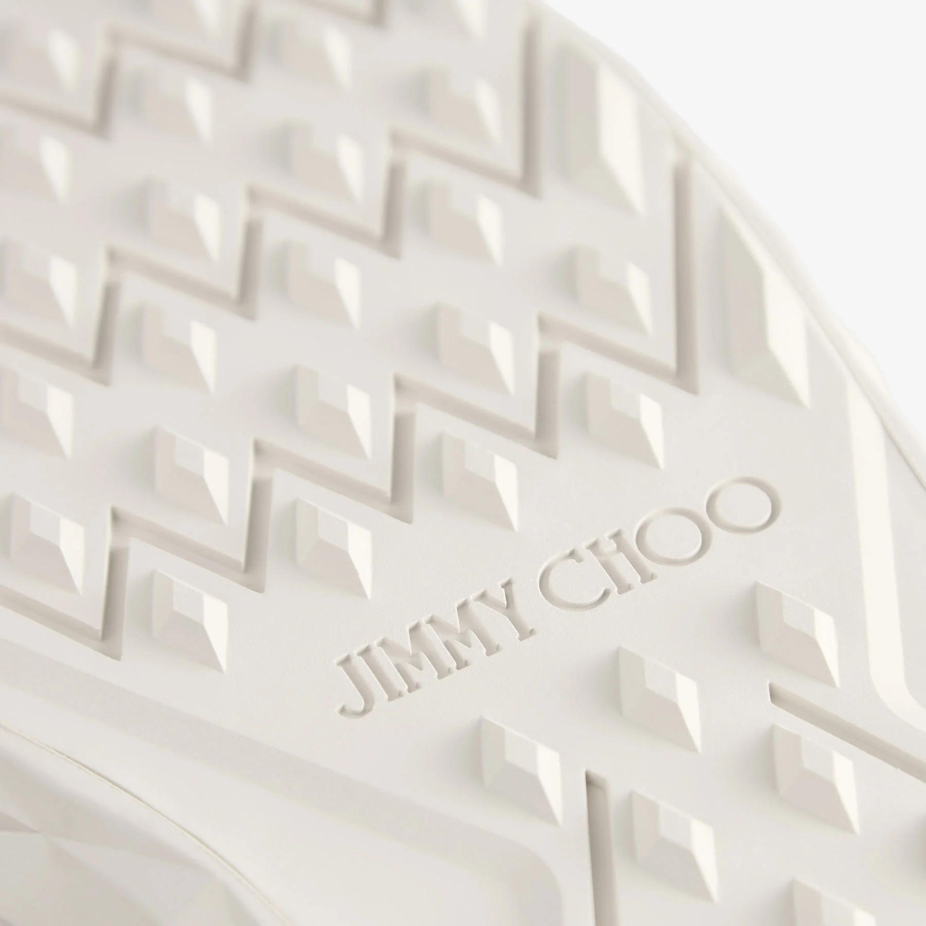 Jimmy Choo / Malbon 2.0 Diamond M Latte Leather and Malbon Green Trainers with Detachable Kiltie