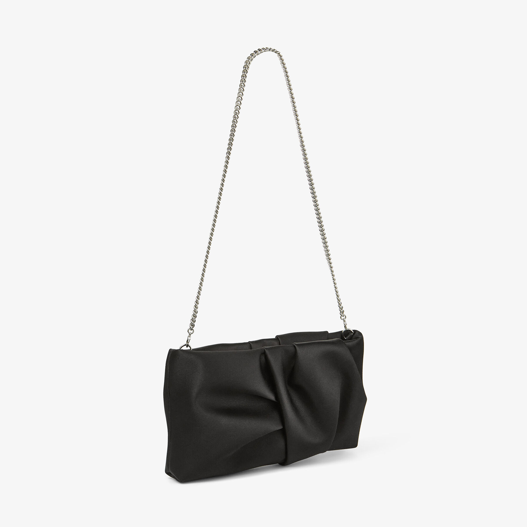 Bonny Clutch Black Satin Clutch Bag