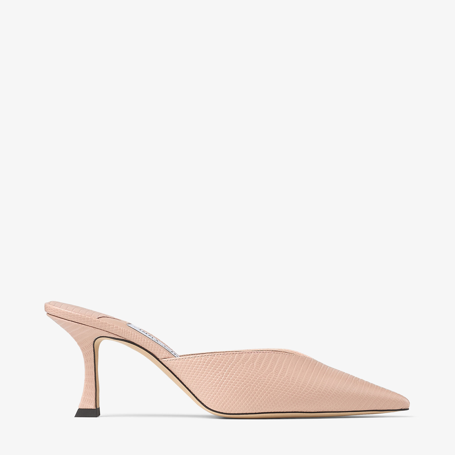 Solar 70 Macaron Lizard Printed Leather Mules