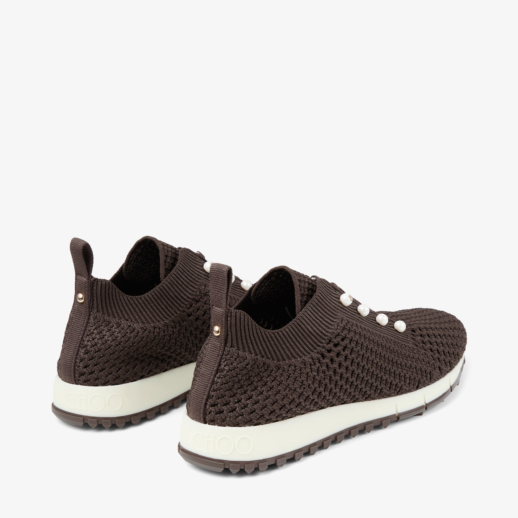 Veles Coffee Crochet Knit Trainers