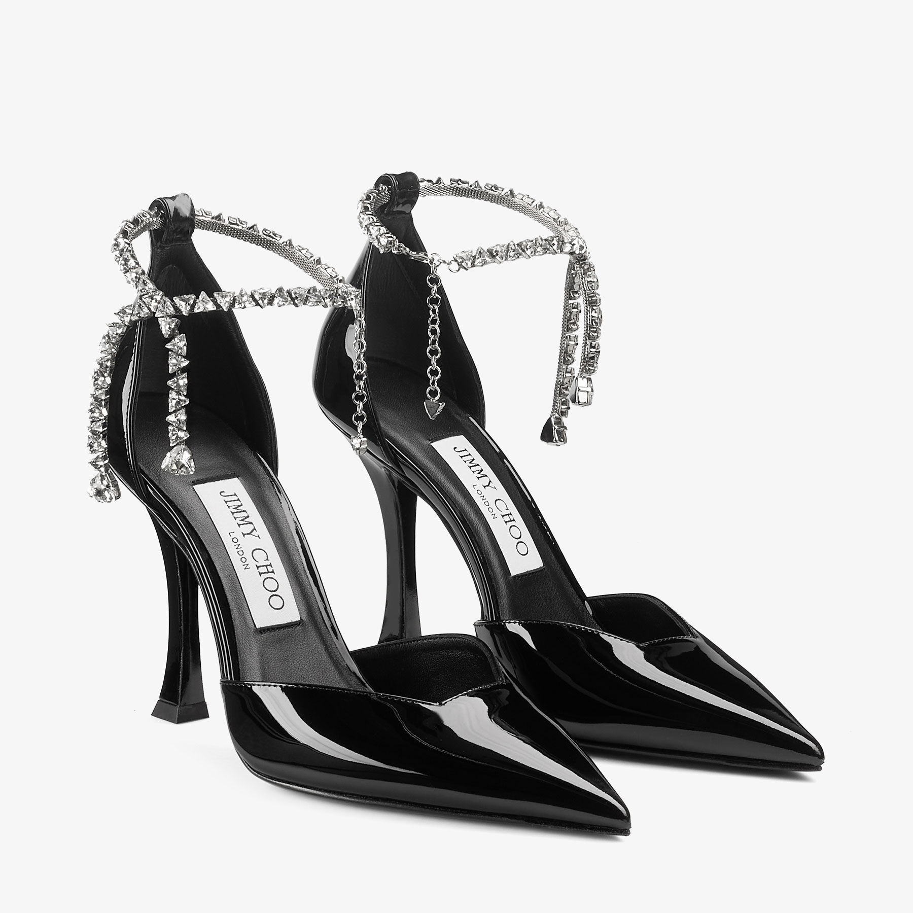 Stevie 100 Black Patent Leather Pumps