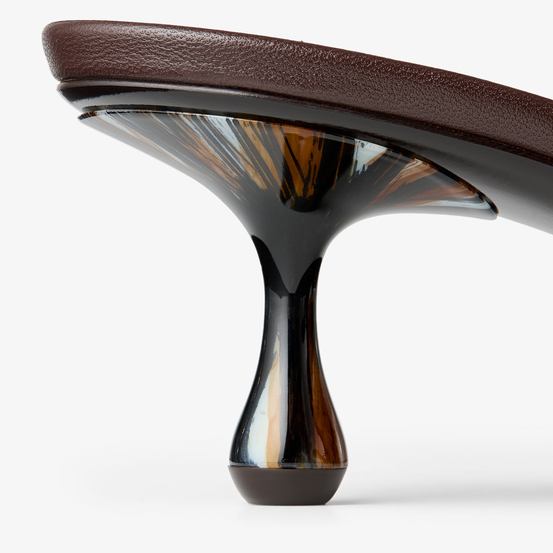 Etana Mule 50 Chocolate Leather Mules