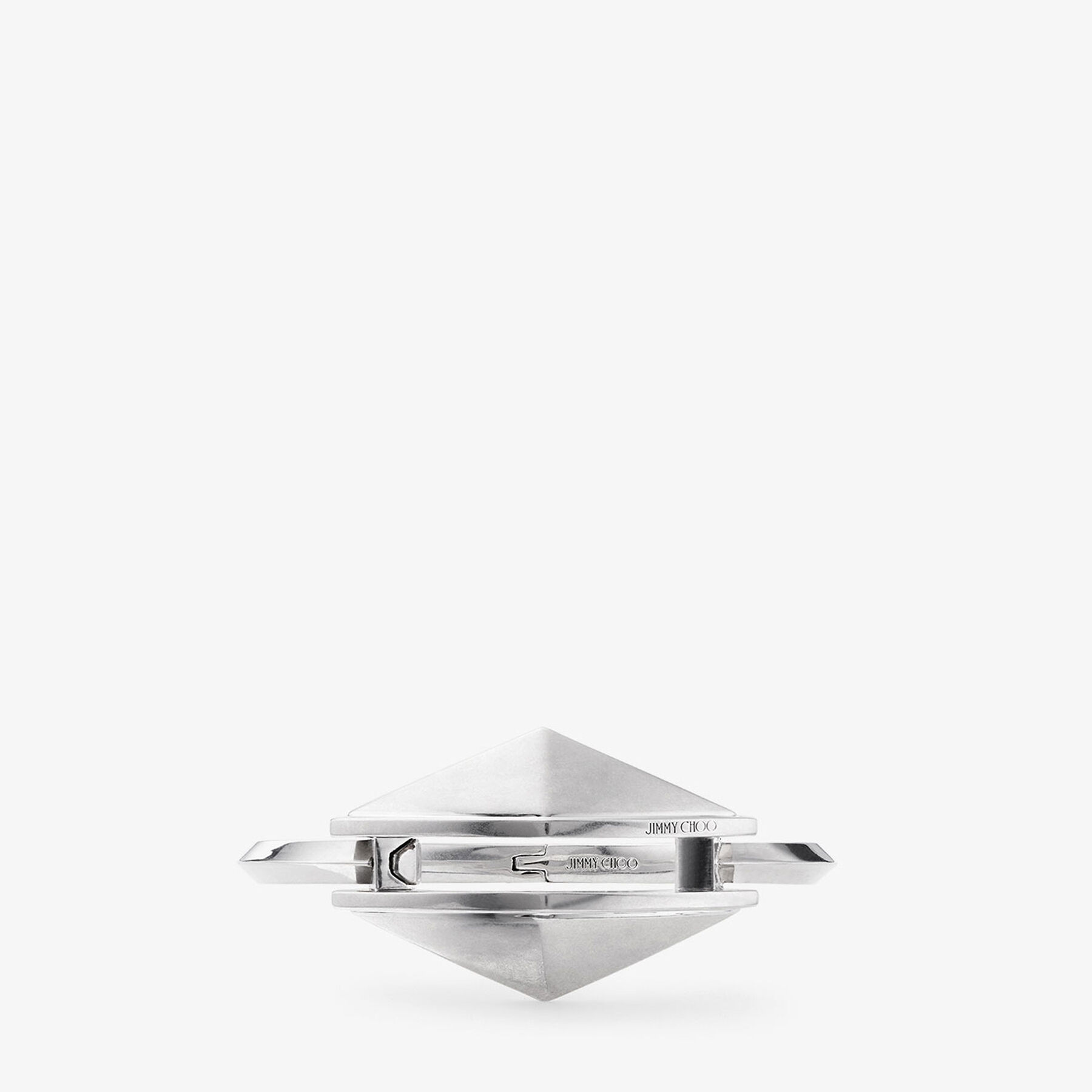Diamond Link Cuff Silver Finish Cuff Bracelet