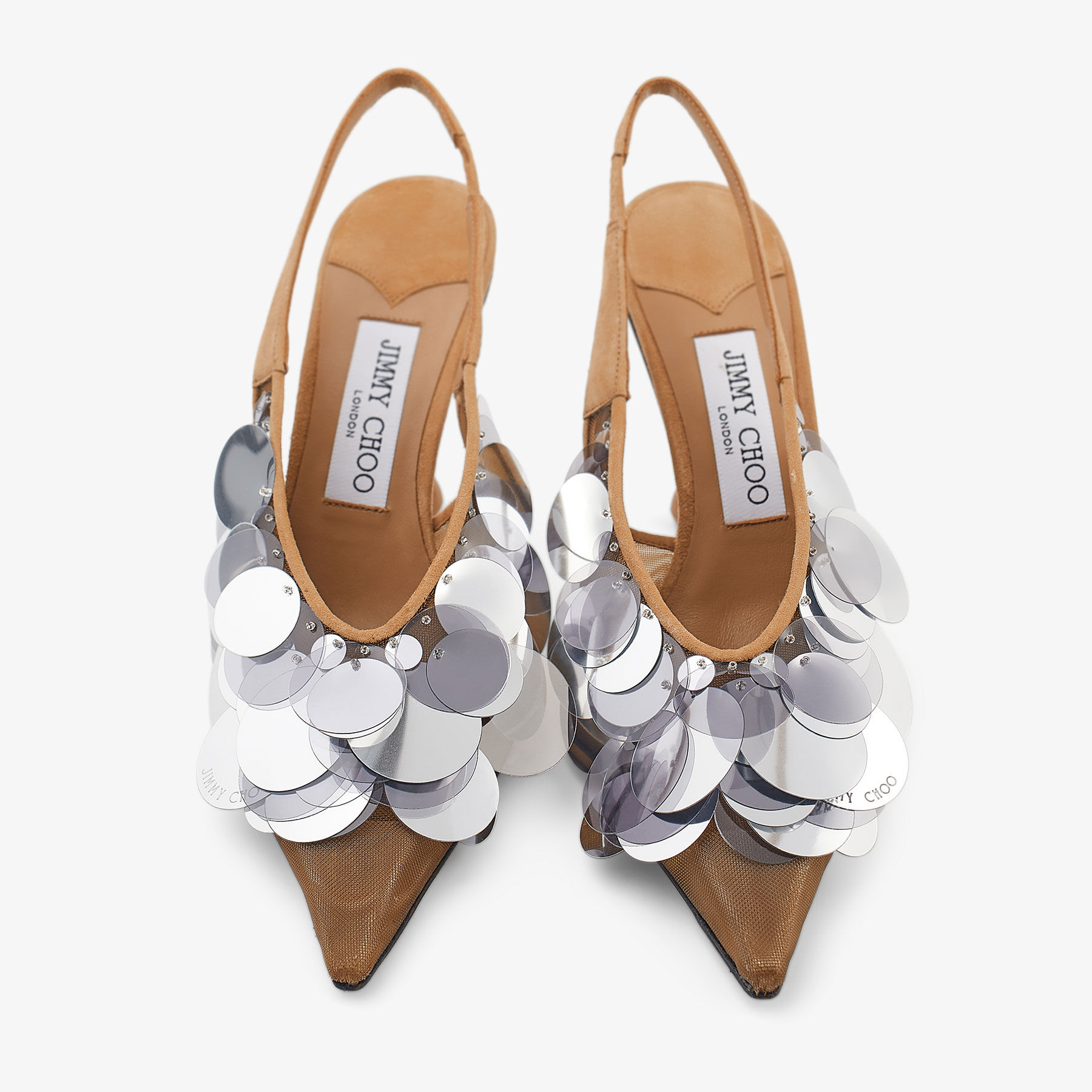 Isa 95 Biscuit Mesh Paillette Pumps