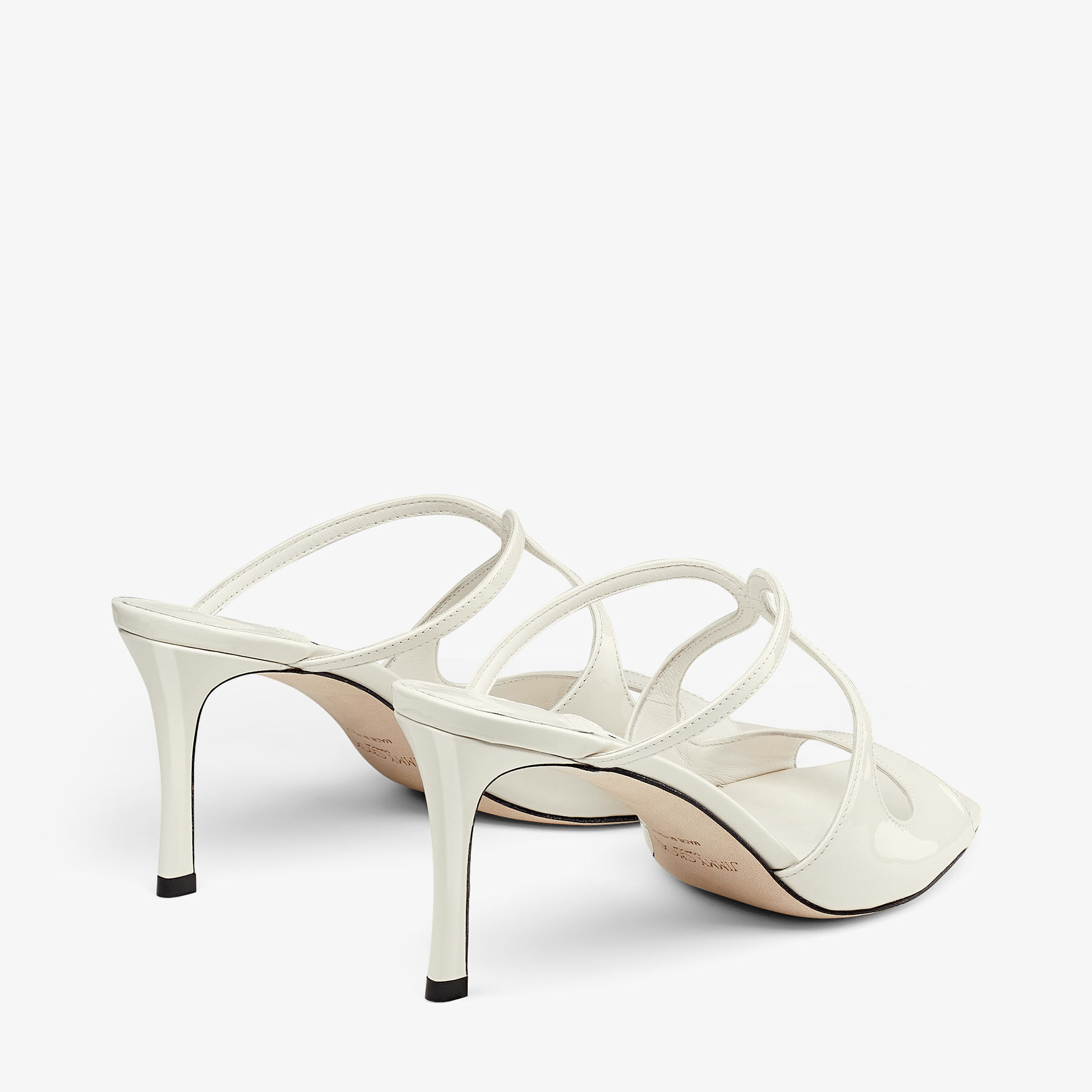 Anise 75 Latte Patent Leather Mules