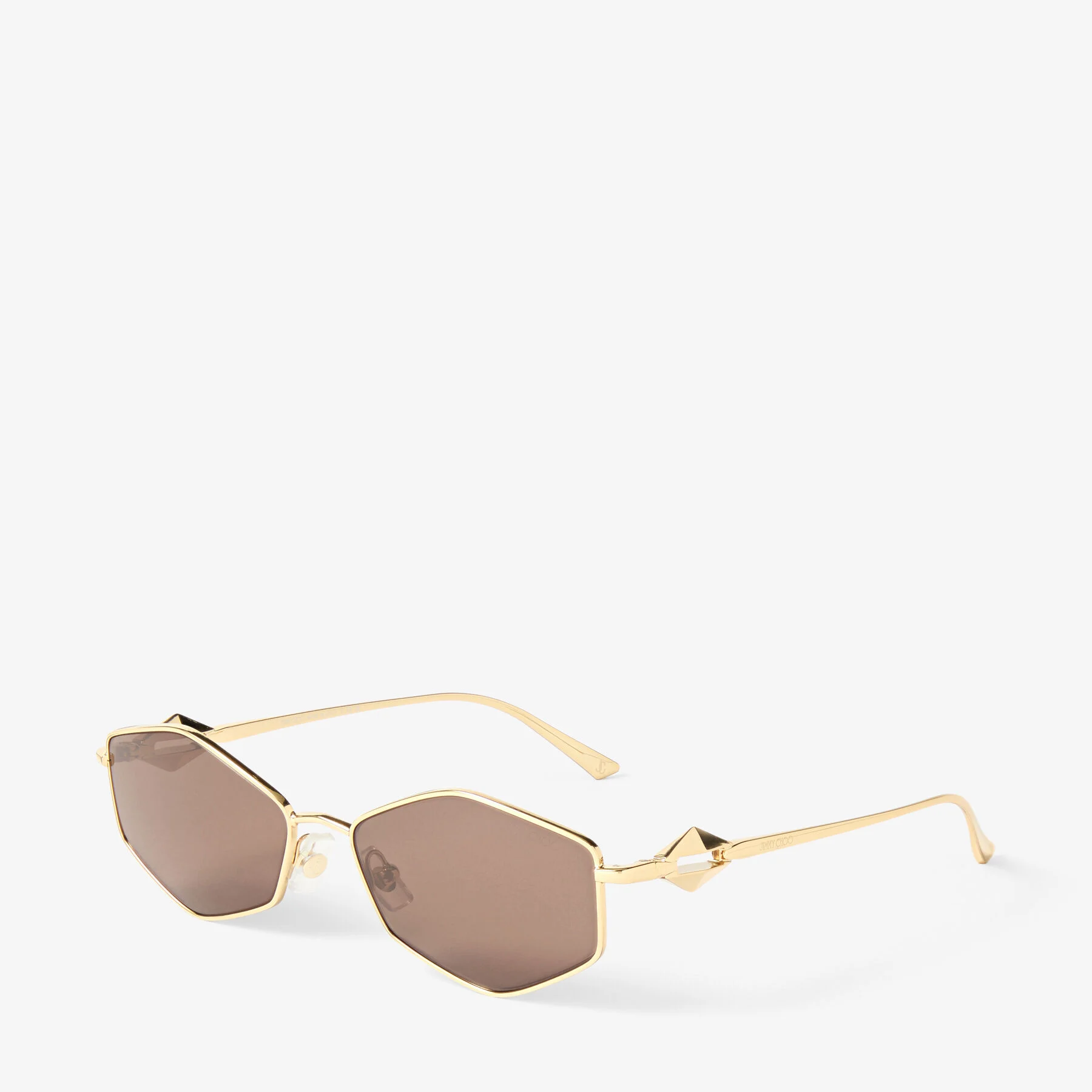 Zoey  Gold Geometric Sunglasses