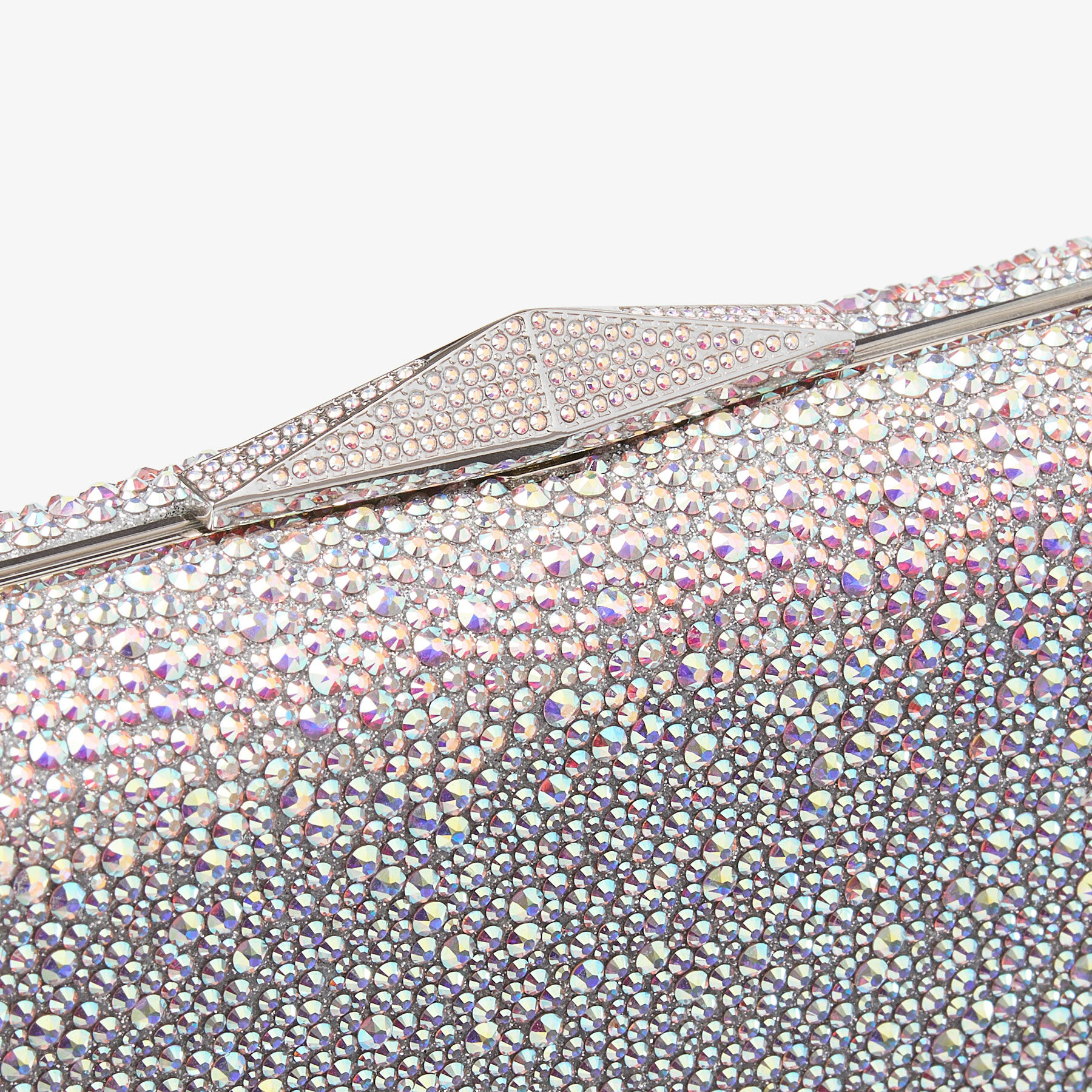 Clemmie Iridescent Crystal Clutch Bag
