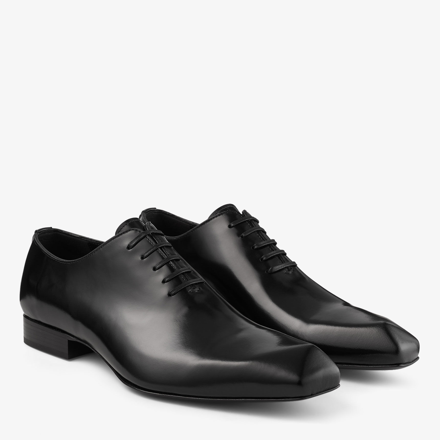 Prism Lace Up Black Leather Lace-Up Shoes