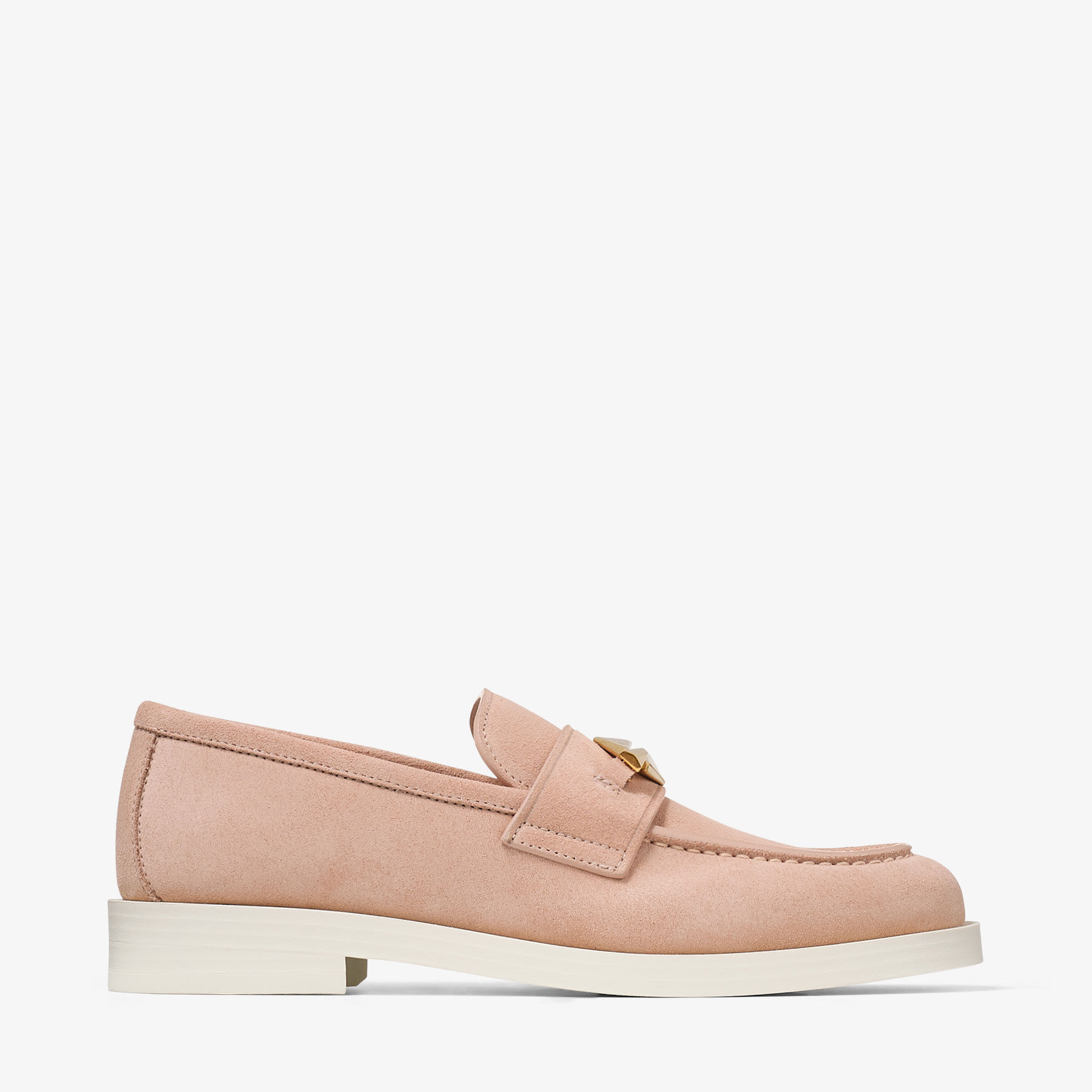 Maddie Diamond Macaron Suede Loafers