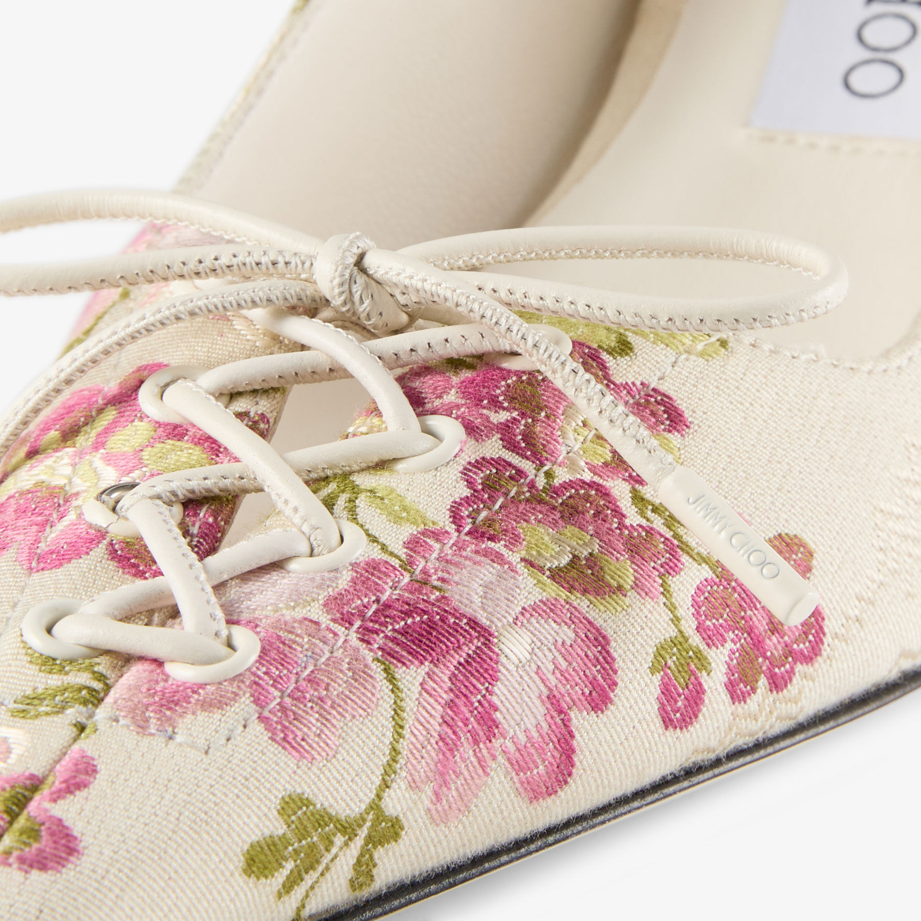 Scarlett 50 Rose Floral Jacquard Pumps