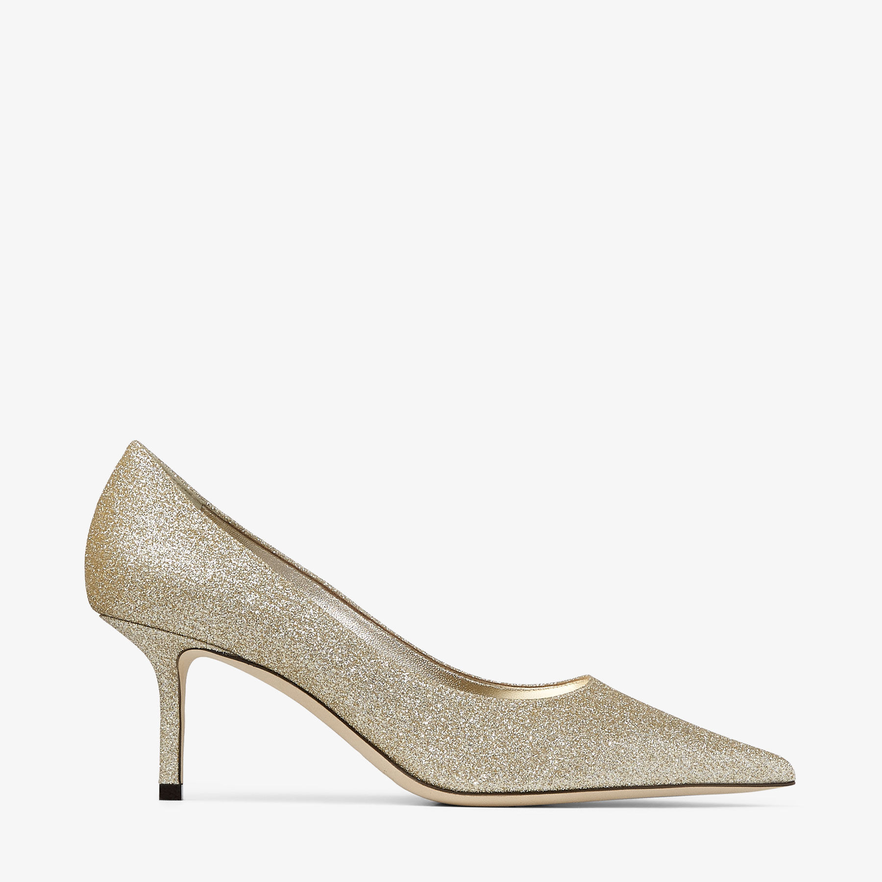 Love 65 Gold Glitter Pumps