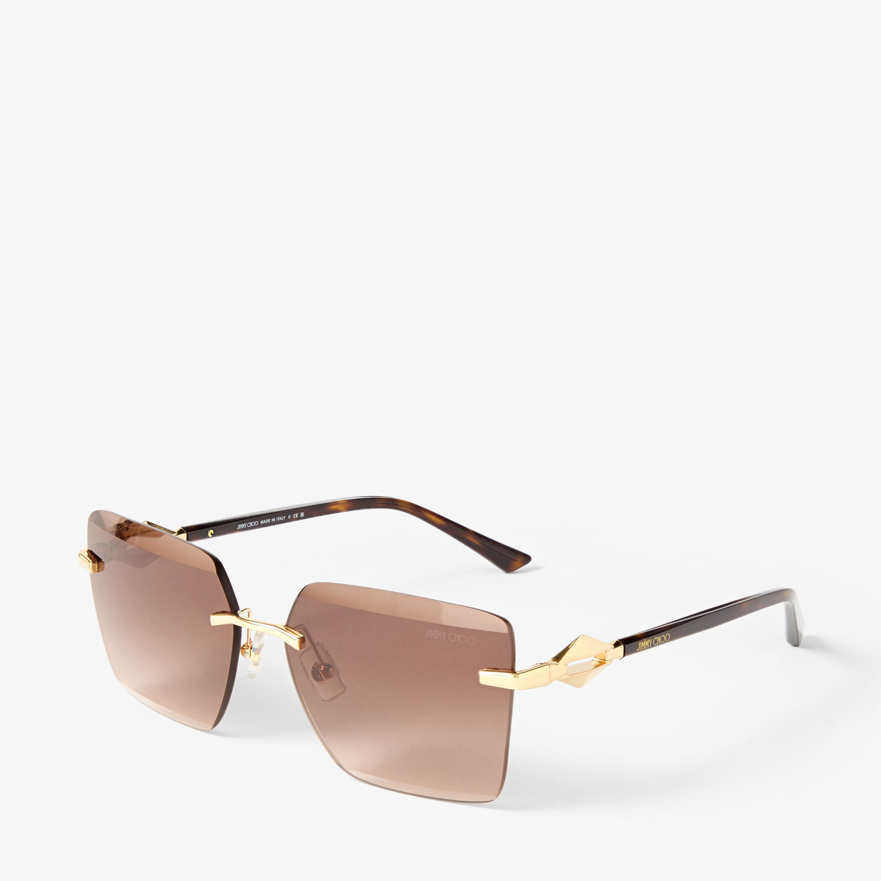 Isaline Gold Square Sunglasses