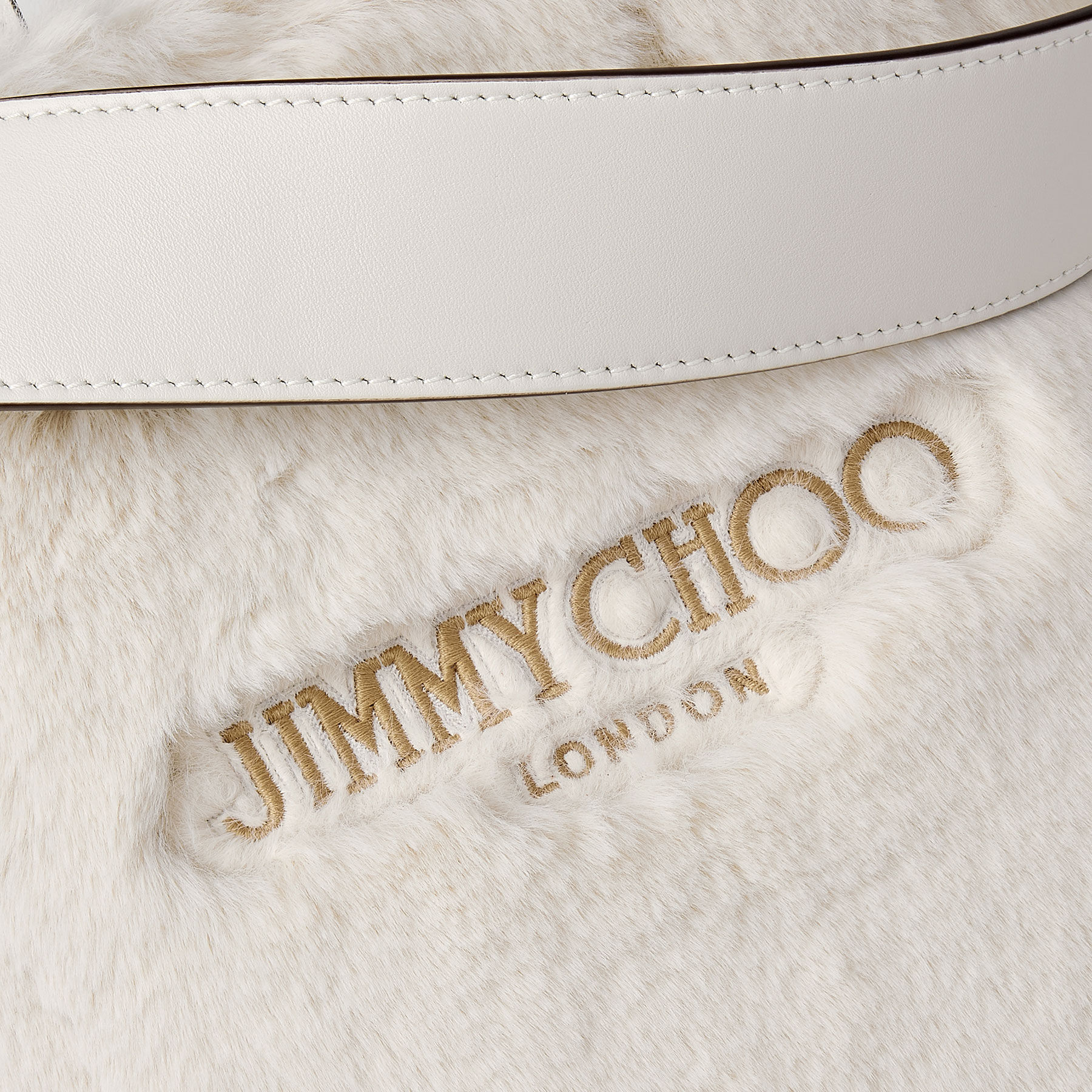 Lenny North-South S Latte Faux Fur Tote Bag