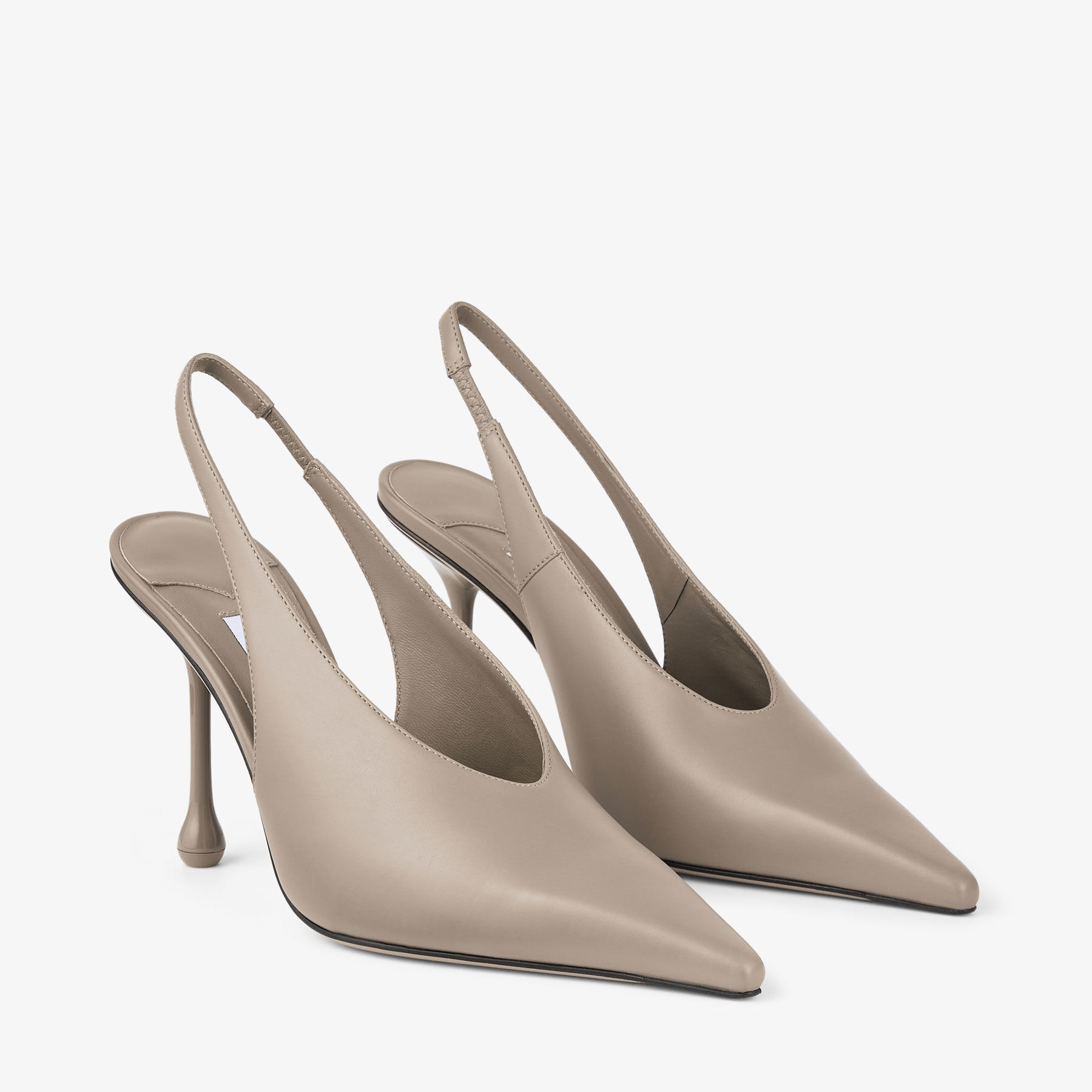 Isa 95 Taupe Leather Pumps