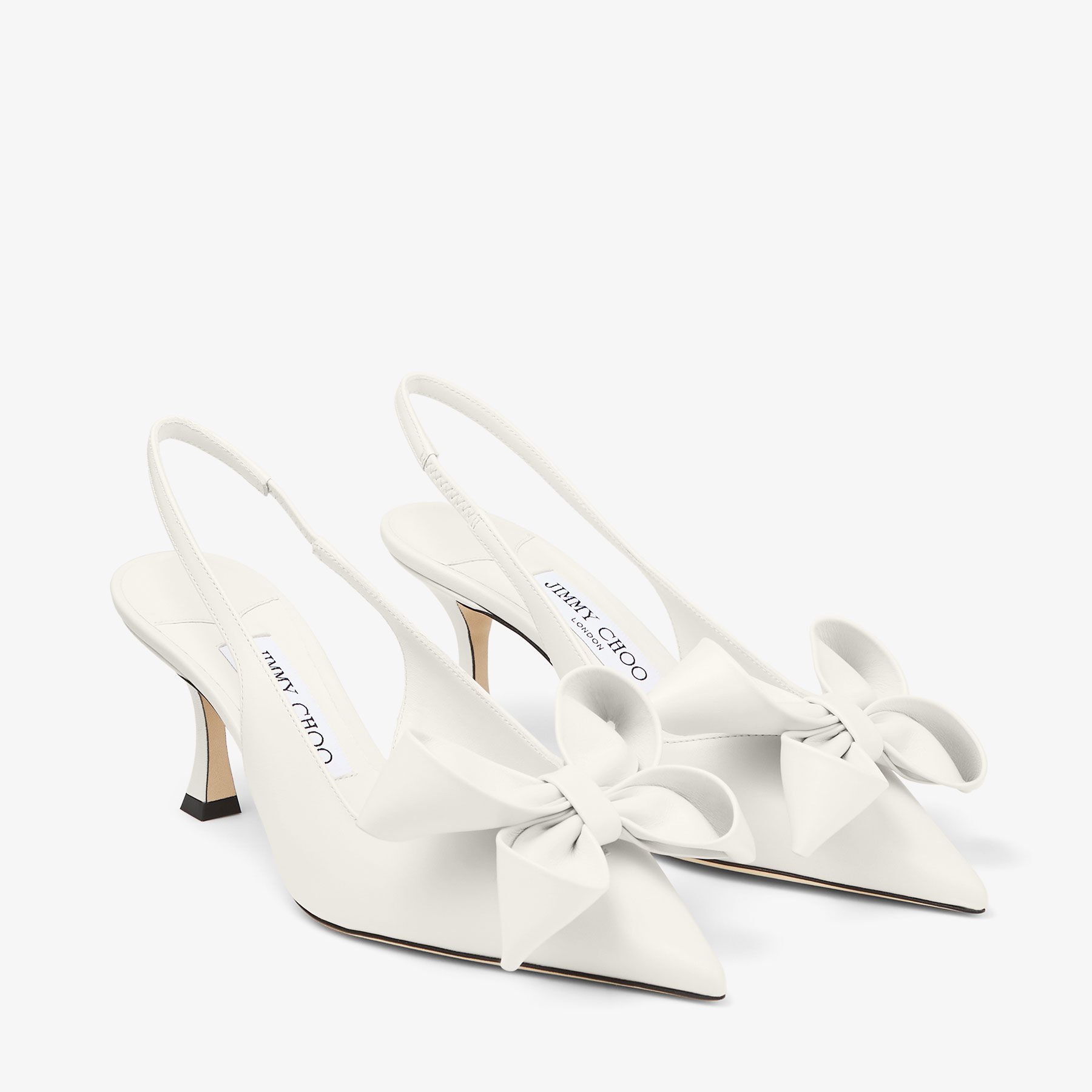 Staz Slingback 70 Latte Leather Pumps
