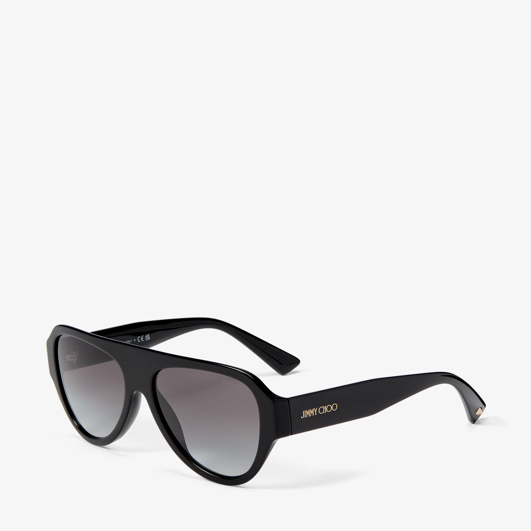 Eira Black Aviator Sunglasses