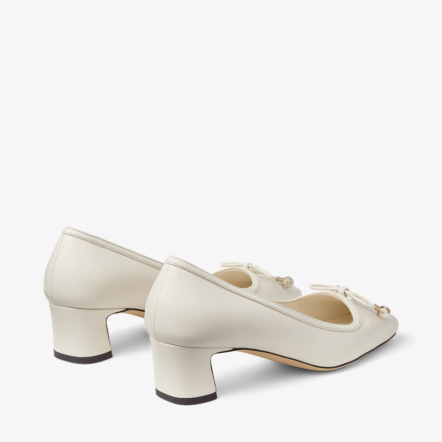 Elme 45 Latte Nappa Leather Pumps