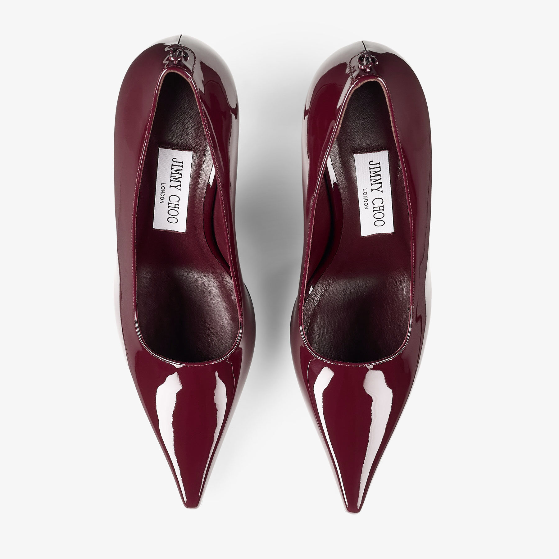 Ixia 80 Garnet Patent Leather Pumps
