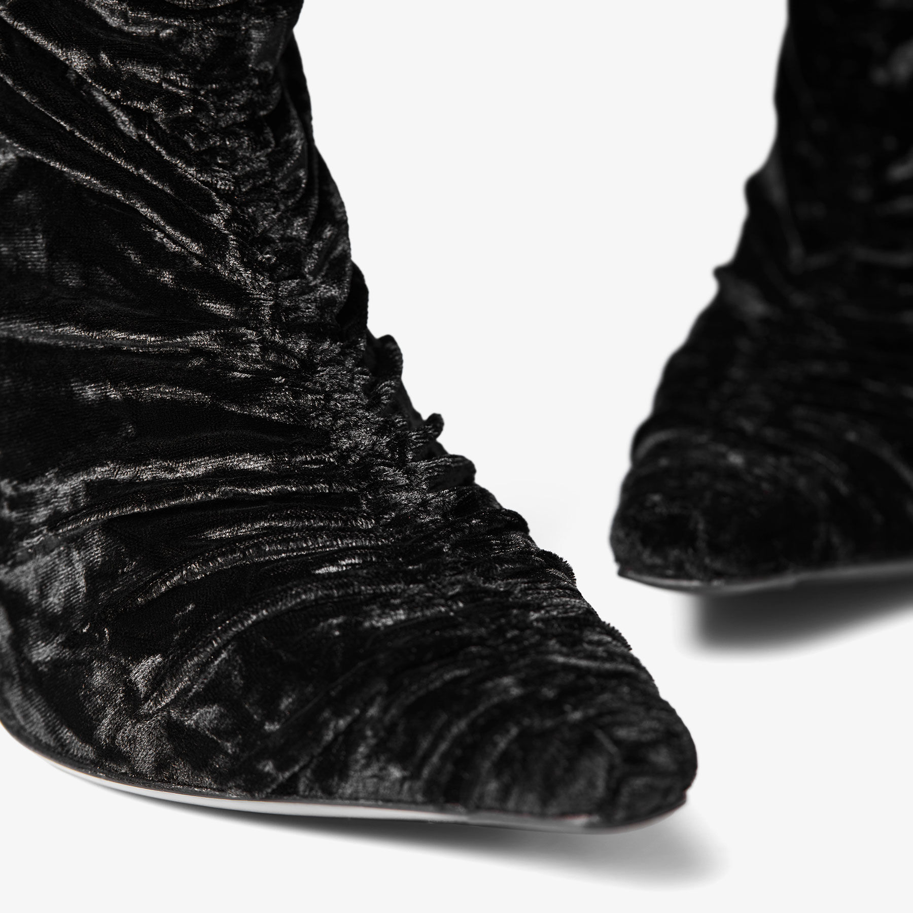 Lotta Over The Knee 100 Black Velvet Over-The-Knee Boots