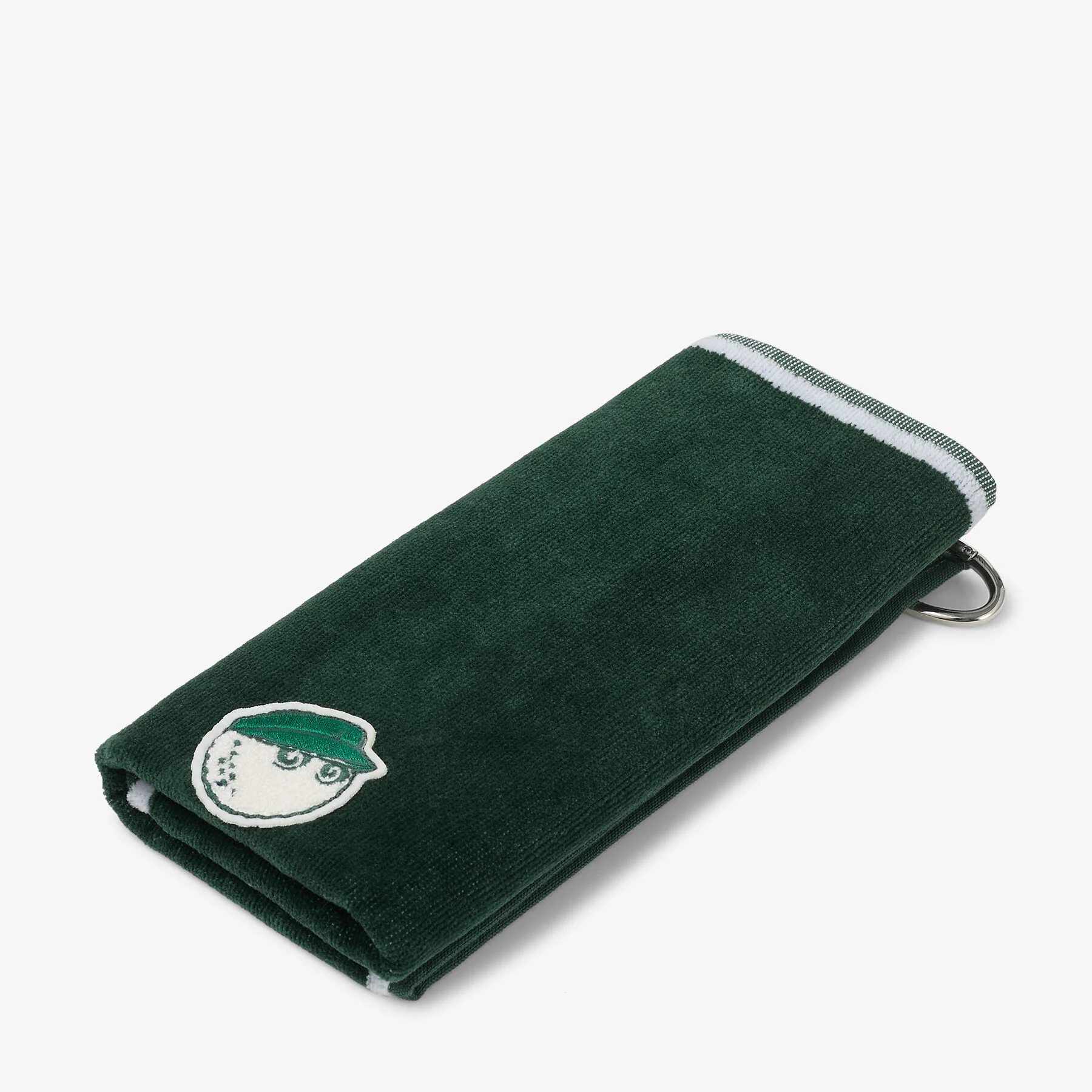 Jimmy Choo / Malbon 2.0 Towel Malbon Green Embroidered Cotton Towel