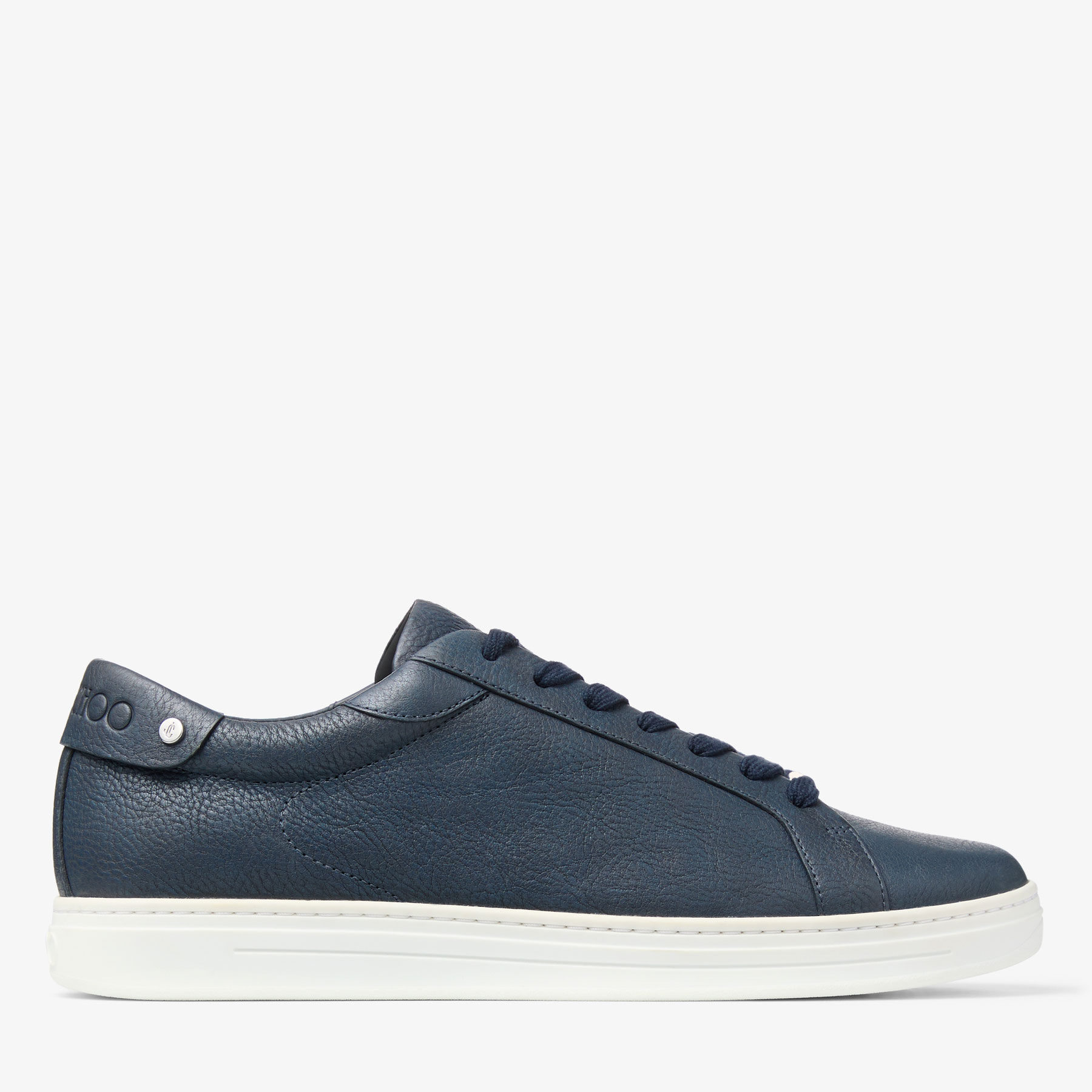 Rome M Navy Leather Trainers