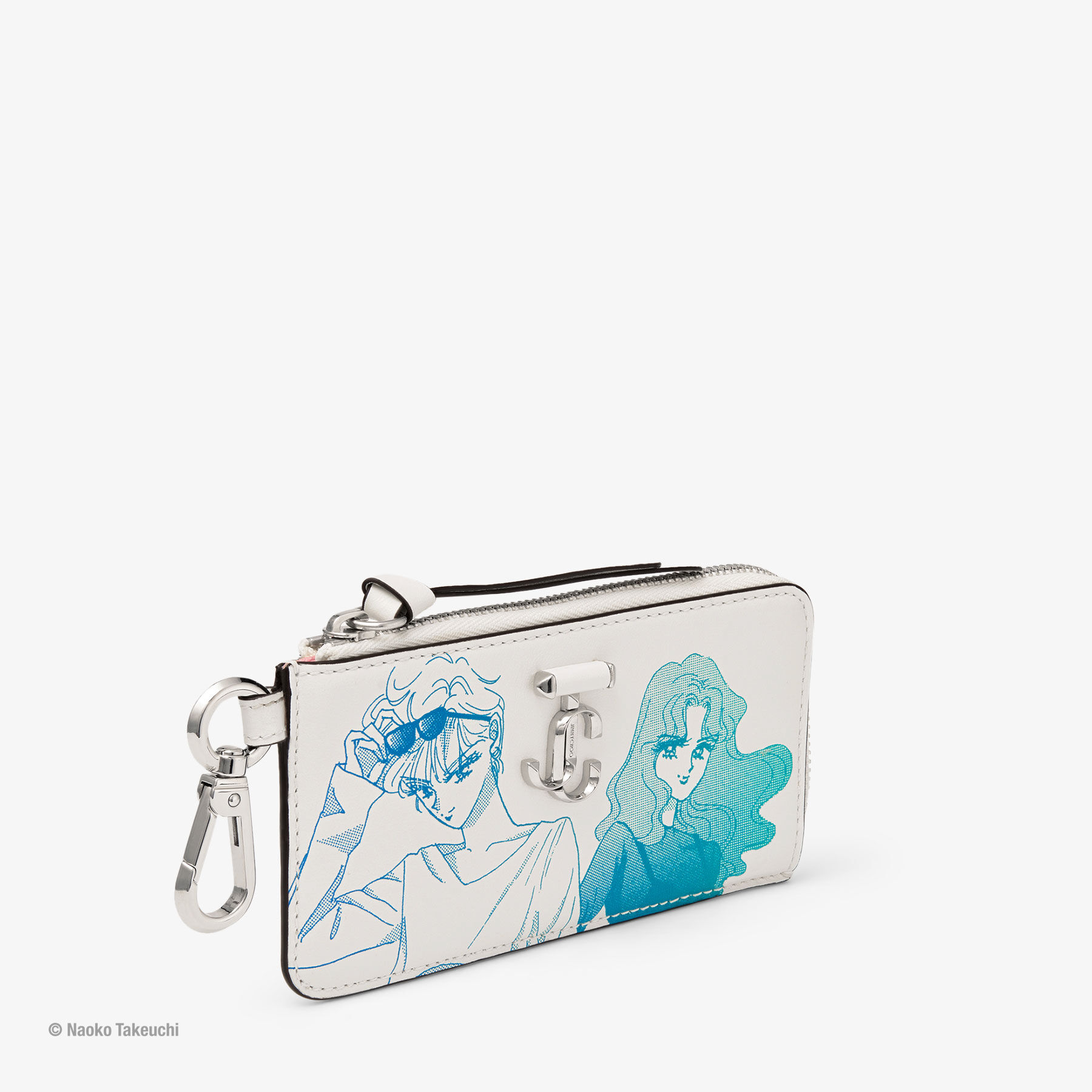 Haruka Tenô & Michiru Kaiô Lise-Z Card Holder White Manga Print Leather Card Holder