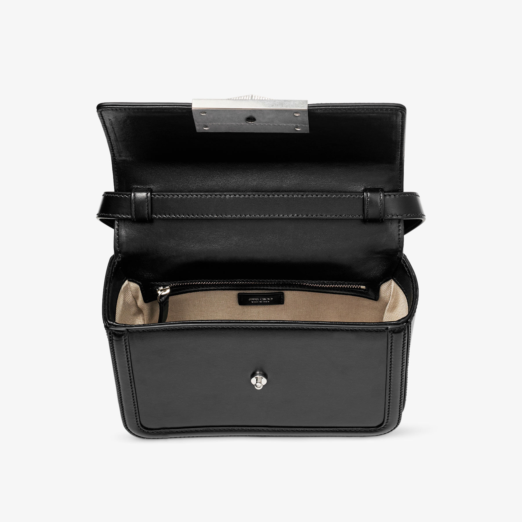 Diamond Top Handle Black Top-Handle Bag