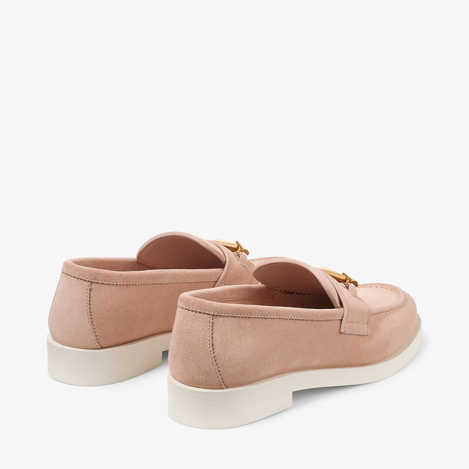 Maddie Diamond Macaron Suede Loafers