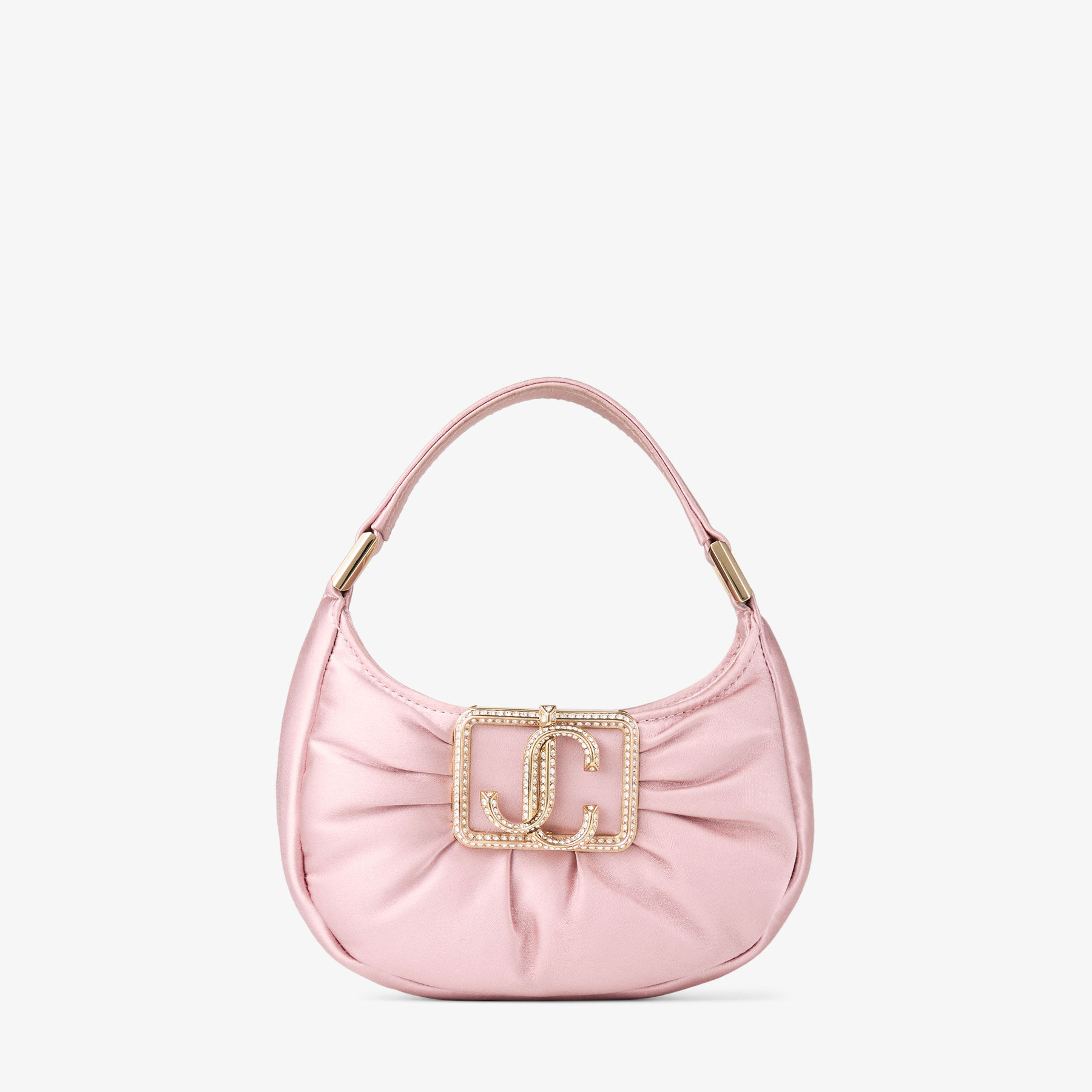 Edie Hobo Mini Rose Satin Mini Bag