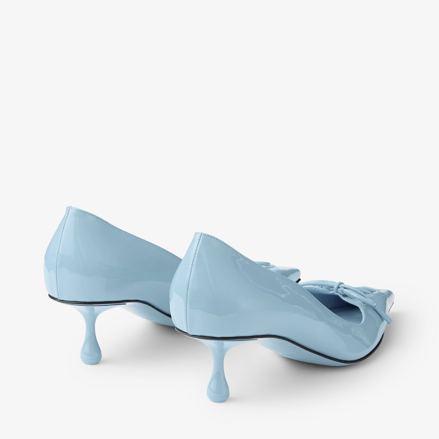 Scarlett 50 Dusty Blue Patent Leather Pumps