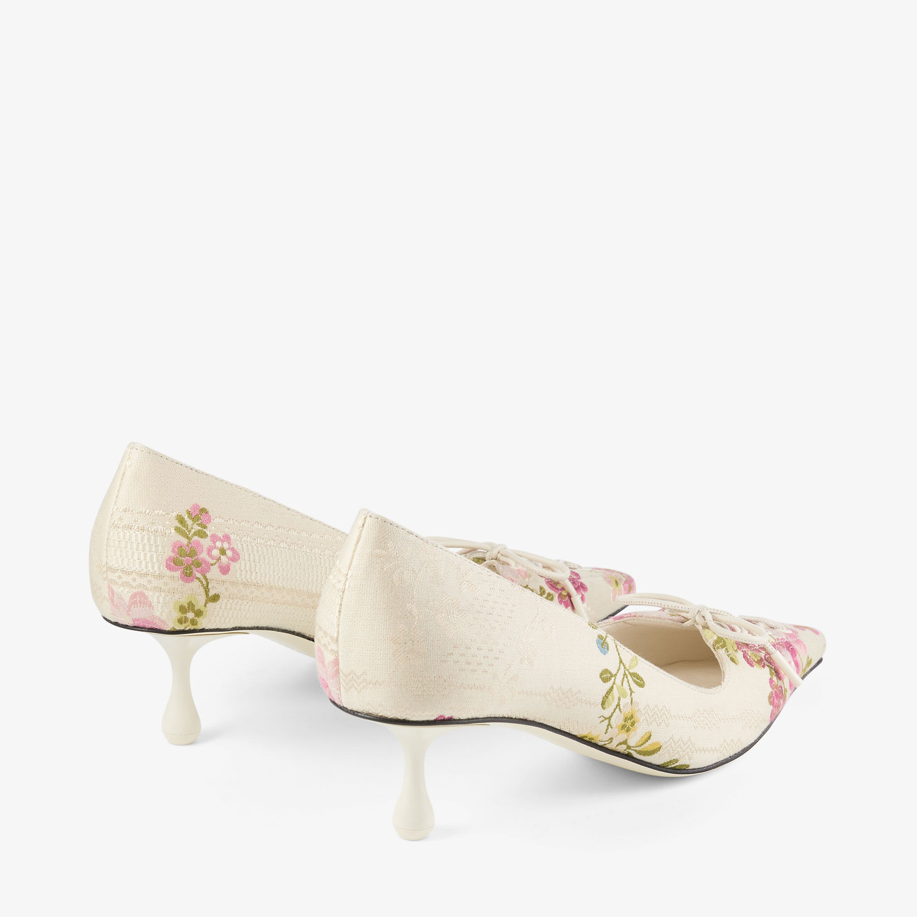 Scarlett 50 Rose Floral Jacquard Pumps
